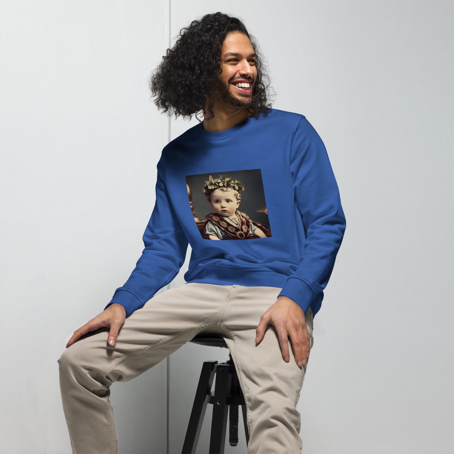 Sweatshirt Unisex / Organic Cotton / Portrait Gaius Julius I