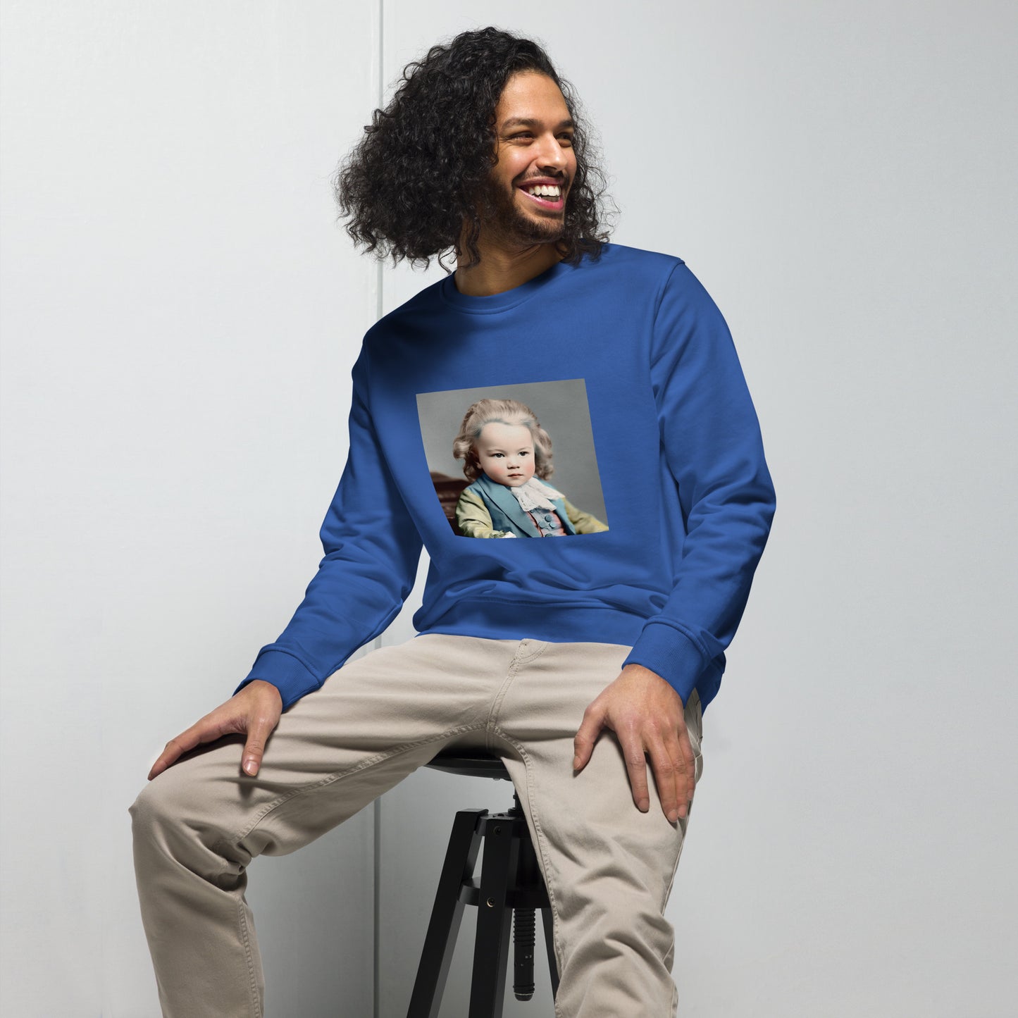 Sweatshirt Unisex / Organic Cotton / Portrait Johann Sebastian V