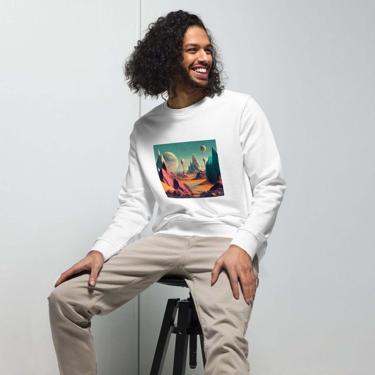 Sweatshirt Unisex / Organic Cotton / Exoplanet #3