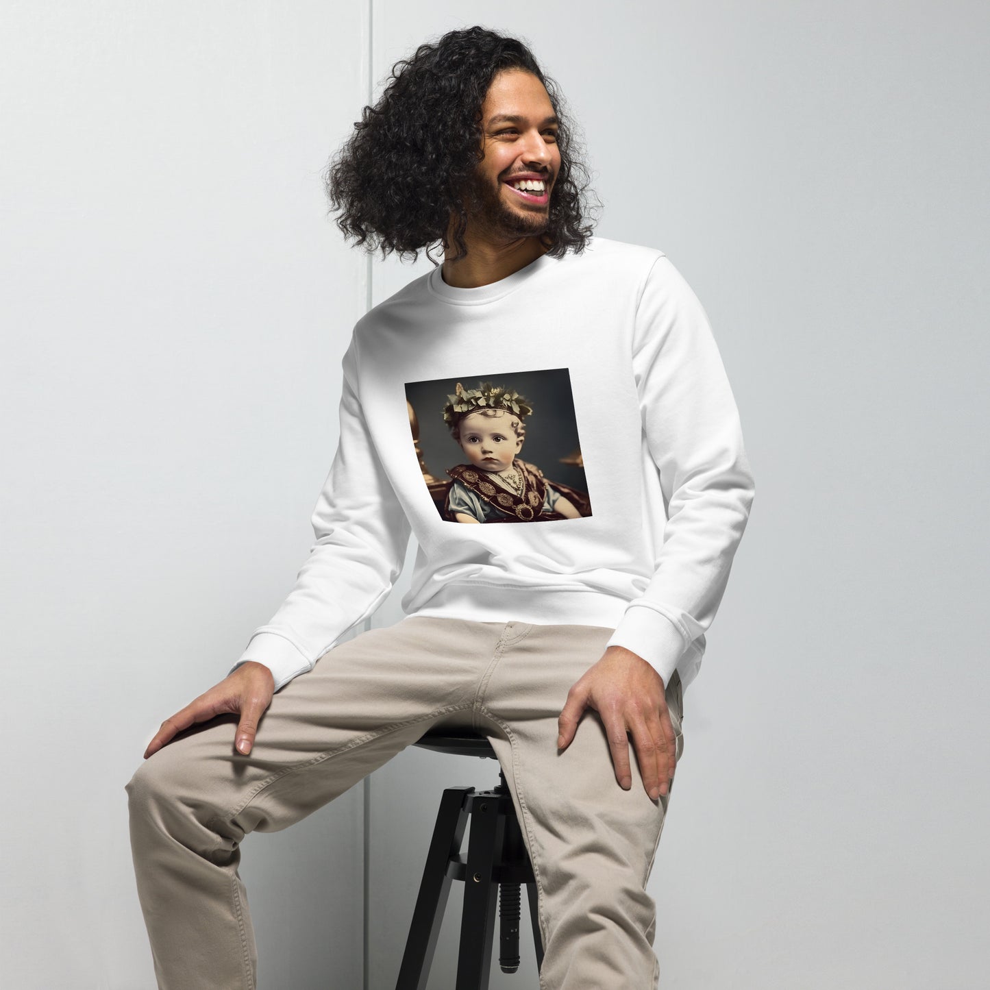 Sweatshirt Unisex / Organic Cotton / Portrait Gaius Julius I