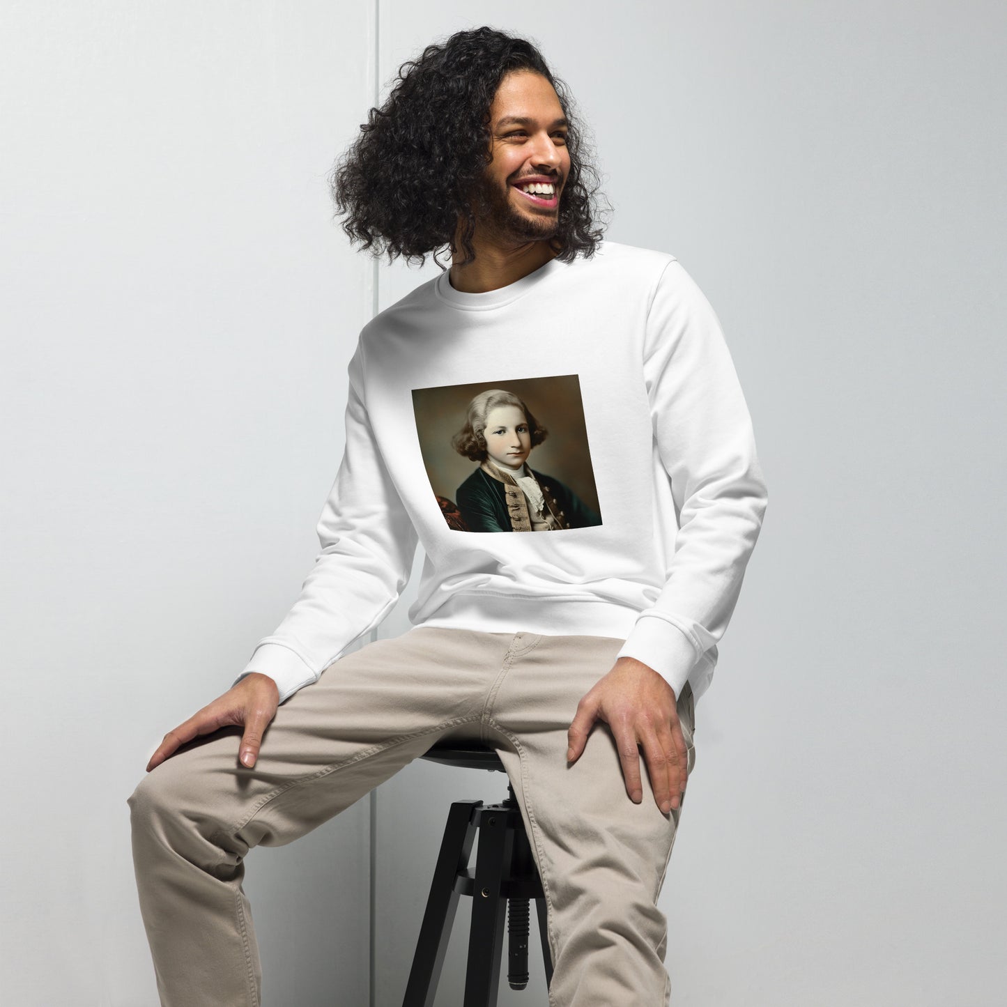 Sweatshirt Unisex / Organic Cotton / Portrait George Augustine I