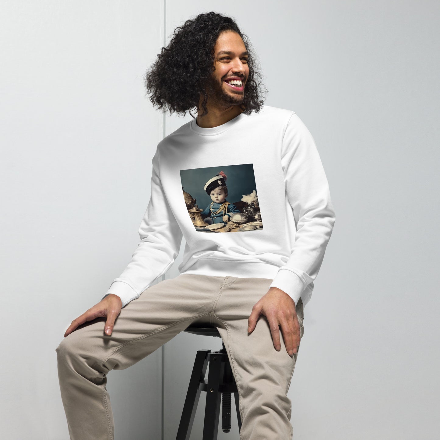 Sweatshirt Unisex / Organic Cotton / Portrait Napoleon Carlo VIII