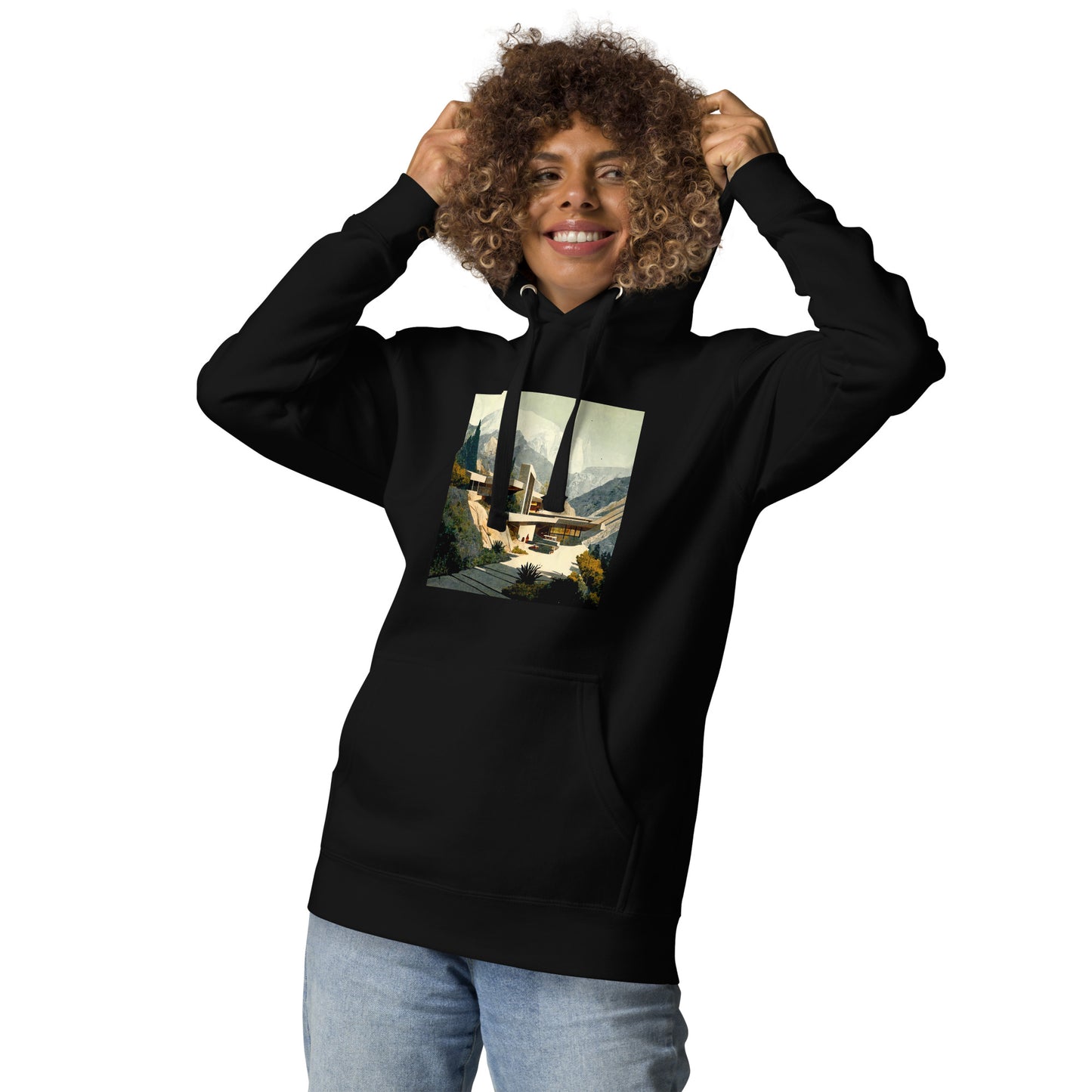 Hoodie Unisex / Ring Spun Cotton / Architecture #1