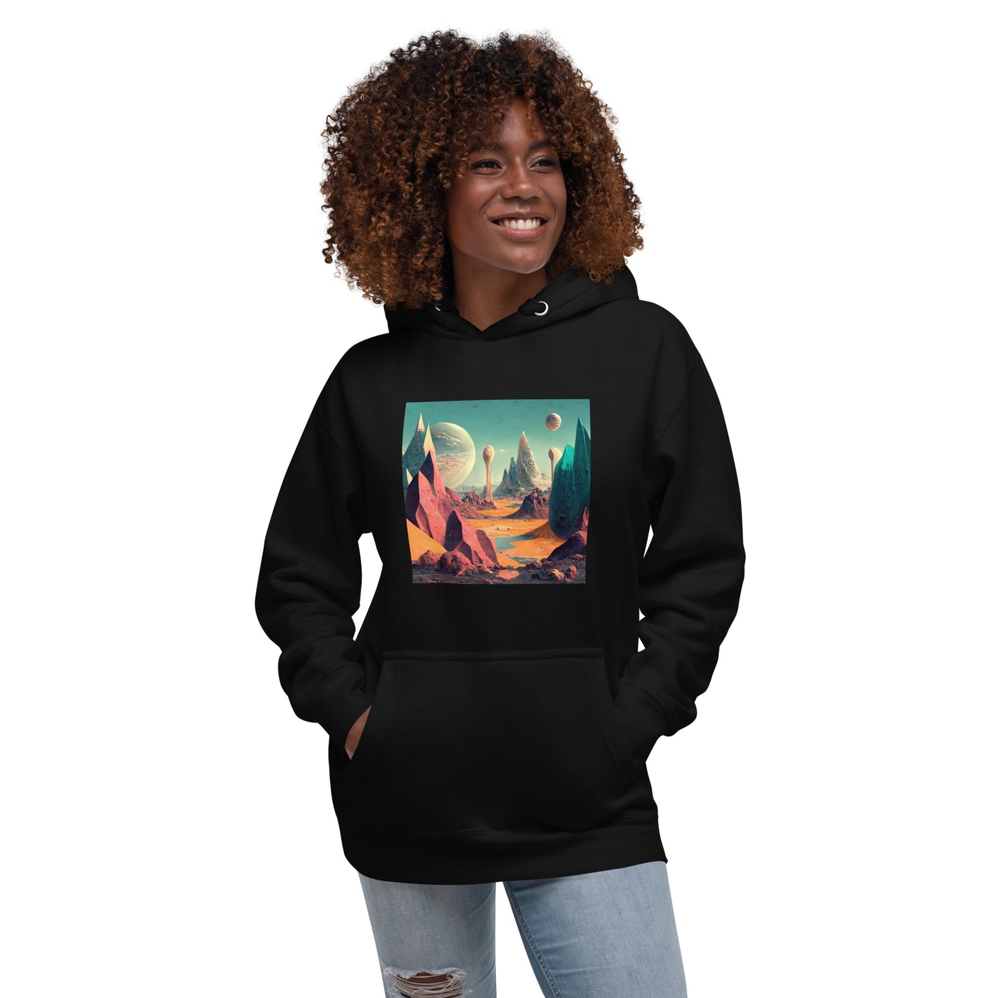 Hoodie Unisex / Ring Spun Cotton / Exoplanet #3