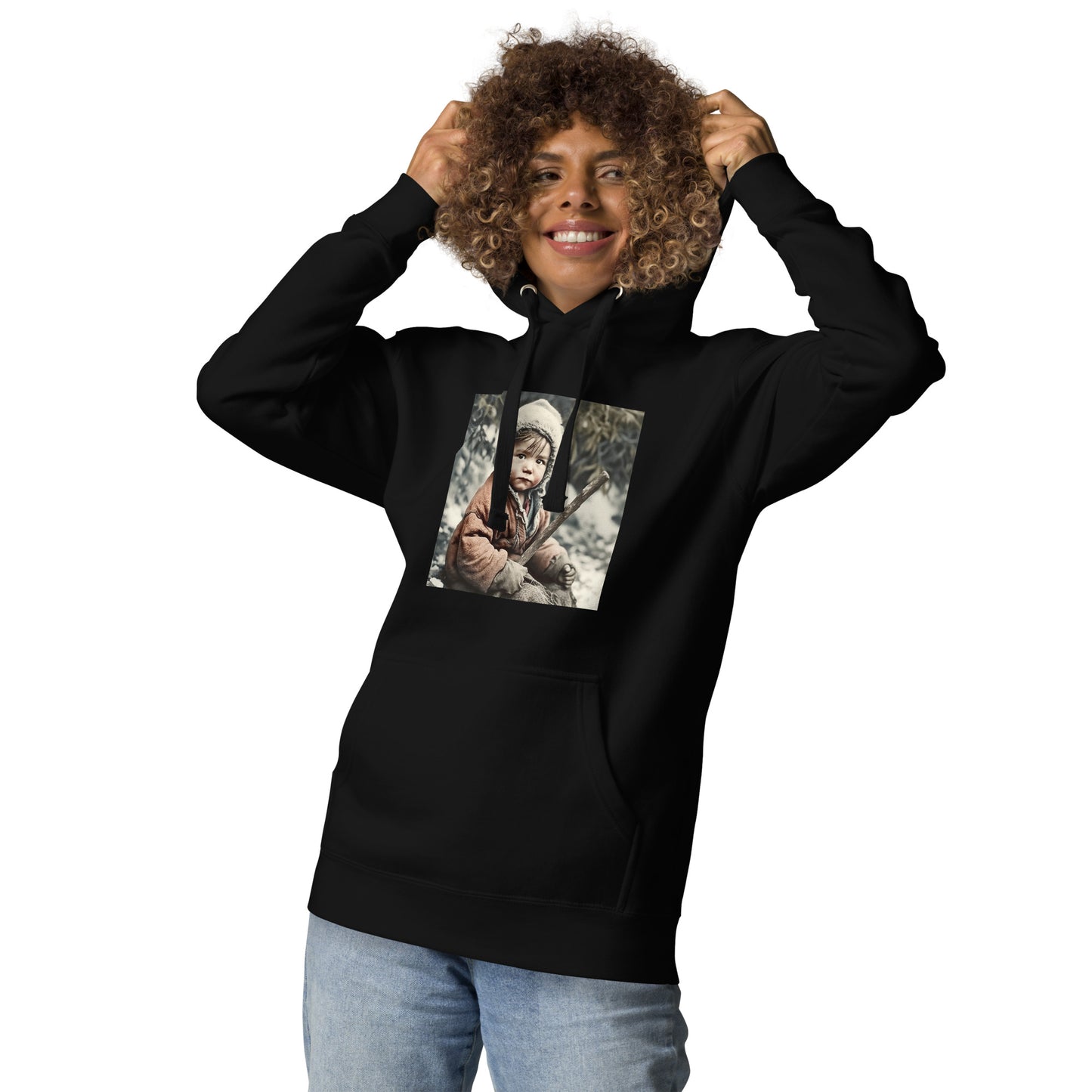 Hoodie Unisex / Ring Spun Cotton / Portrait Ötzi Tisenjoch I