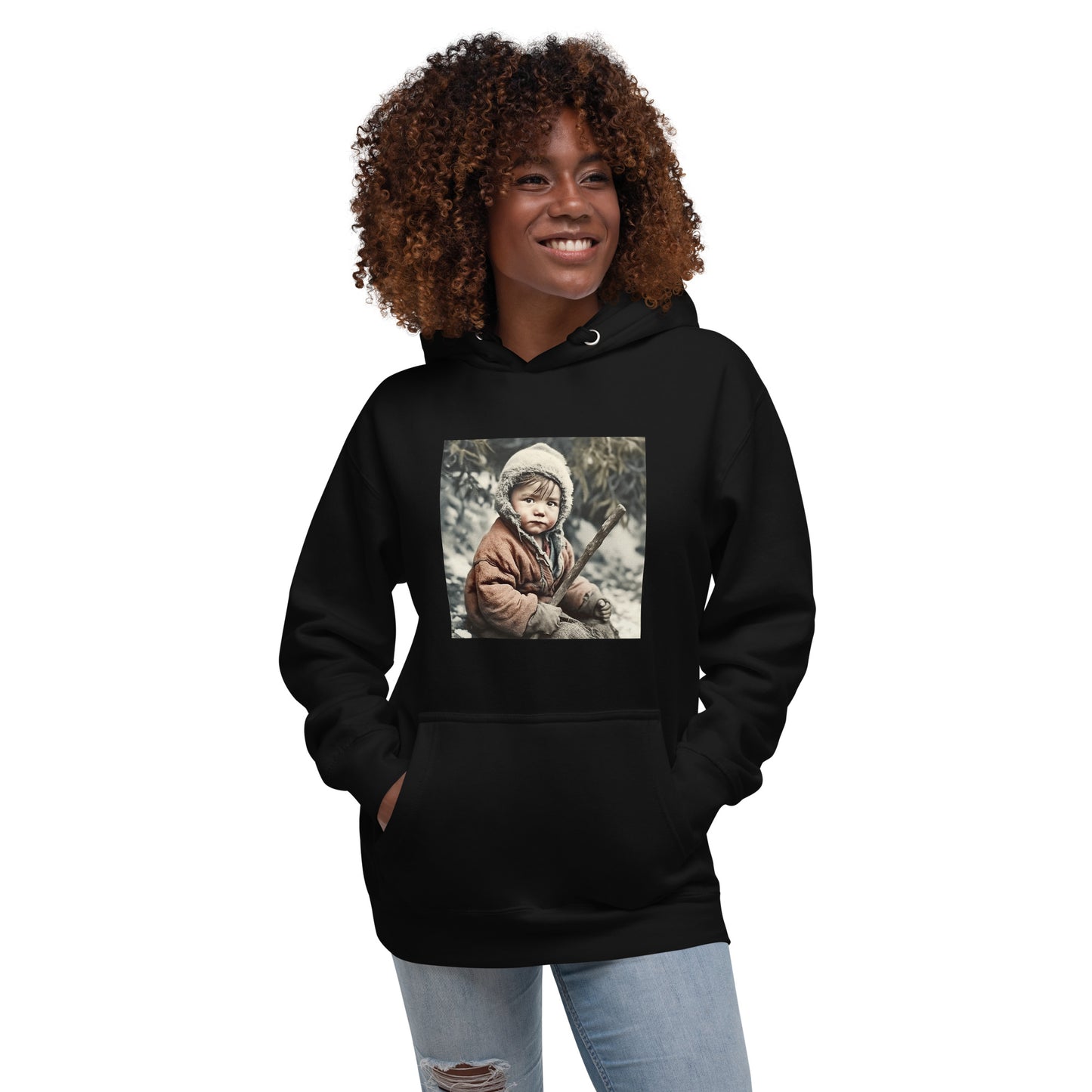 Hoodie Unisex / Ring Spun Cotton / Portrait Ötzi Tisenjoch I