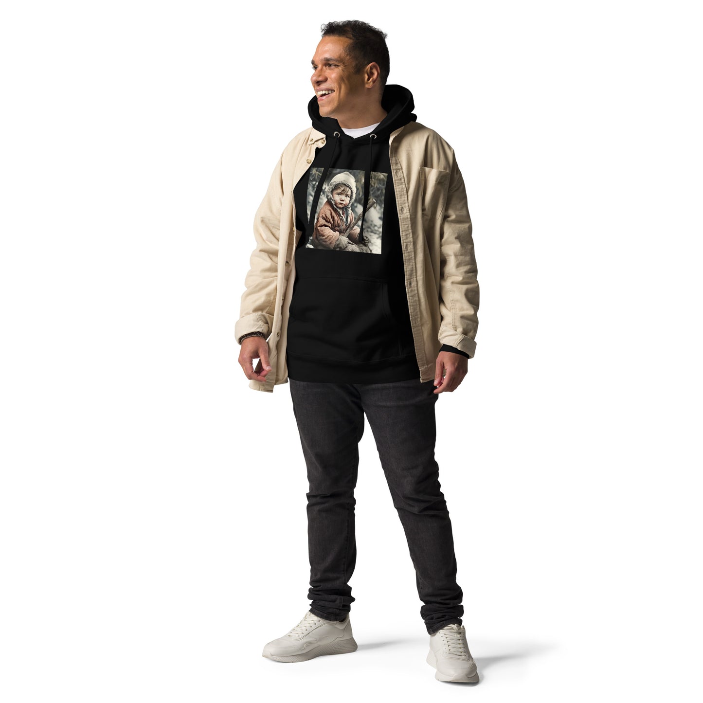 Hoodie Unisex / Ring Spun Cotton / Portrait Ötzi Tisenjoch I