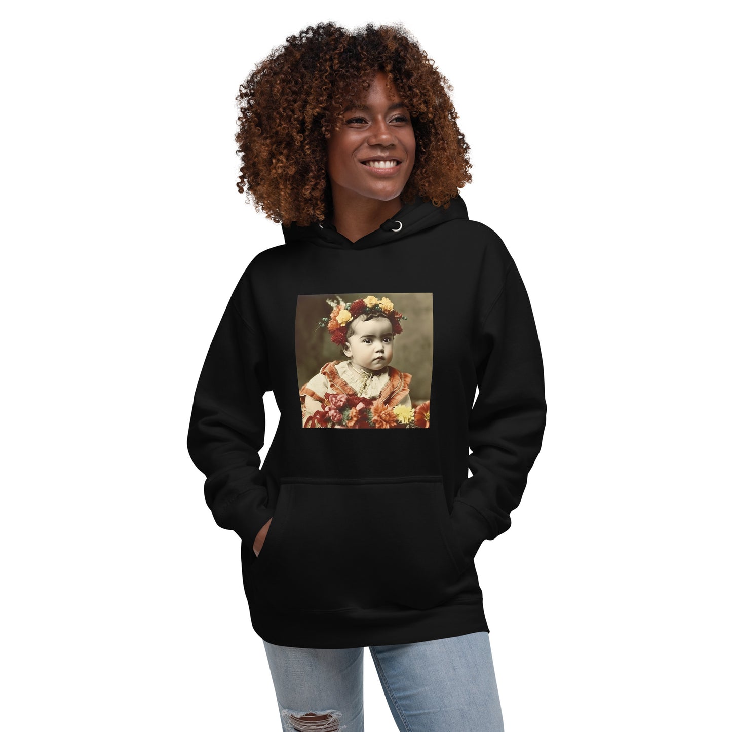 Hoodie Unisex / Ring Spun Cotton / Portrait Magdalena Frida I