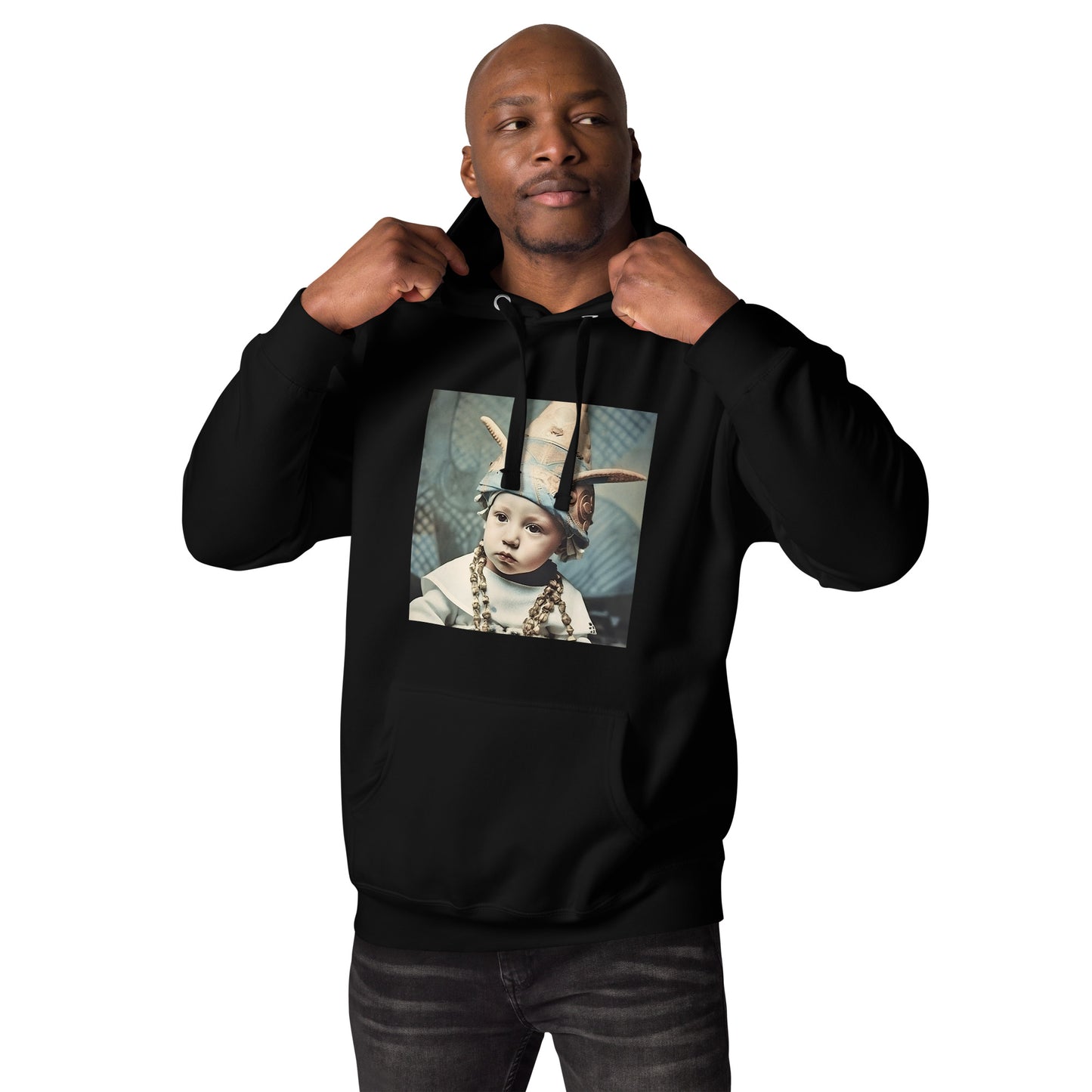 Hoodie Unisex / Ring Spun Cotton / Portrait Akhenaten Amenhotep II