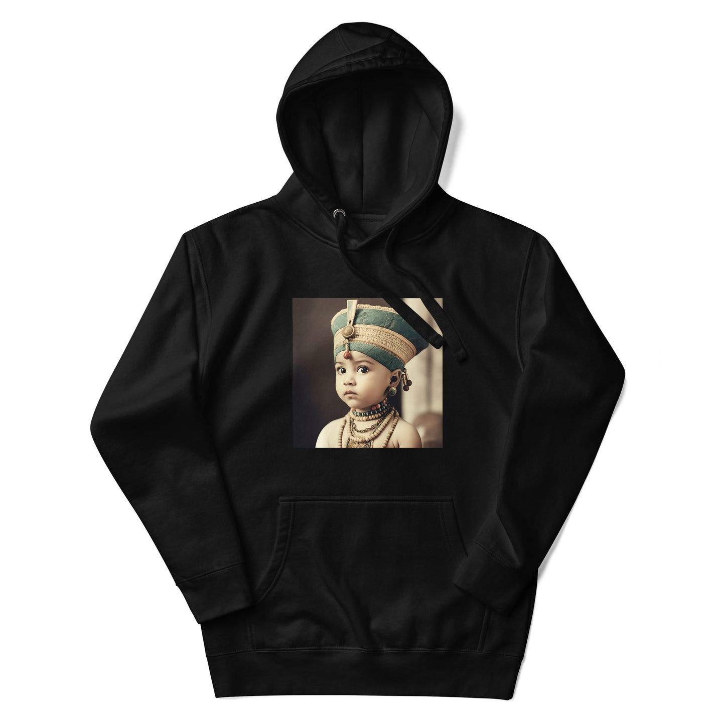 Hoodie Unisex / Ring Spun Cotton / Portrait Nefertiti Neferneferuaten I