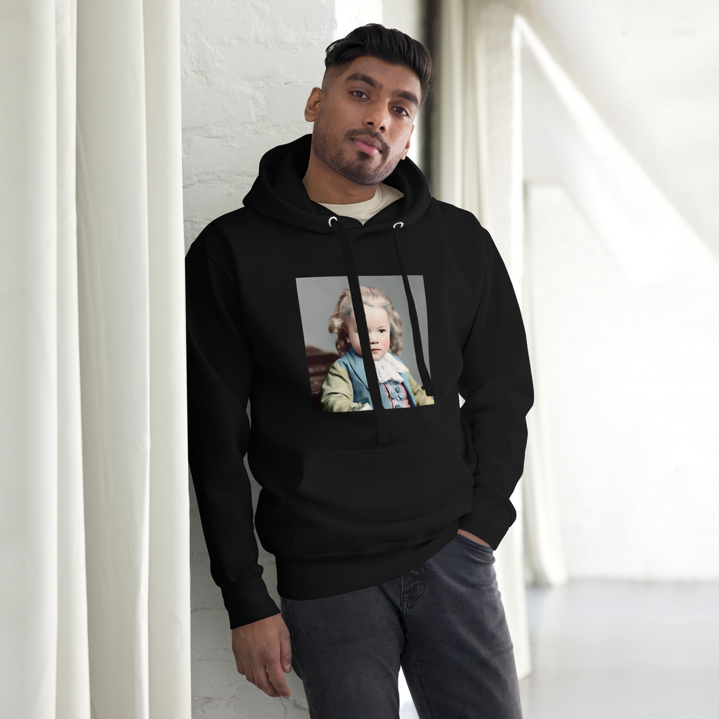 Hoodie Unisex / Ring Spun Cotton / Portrait Johann Sebastian V