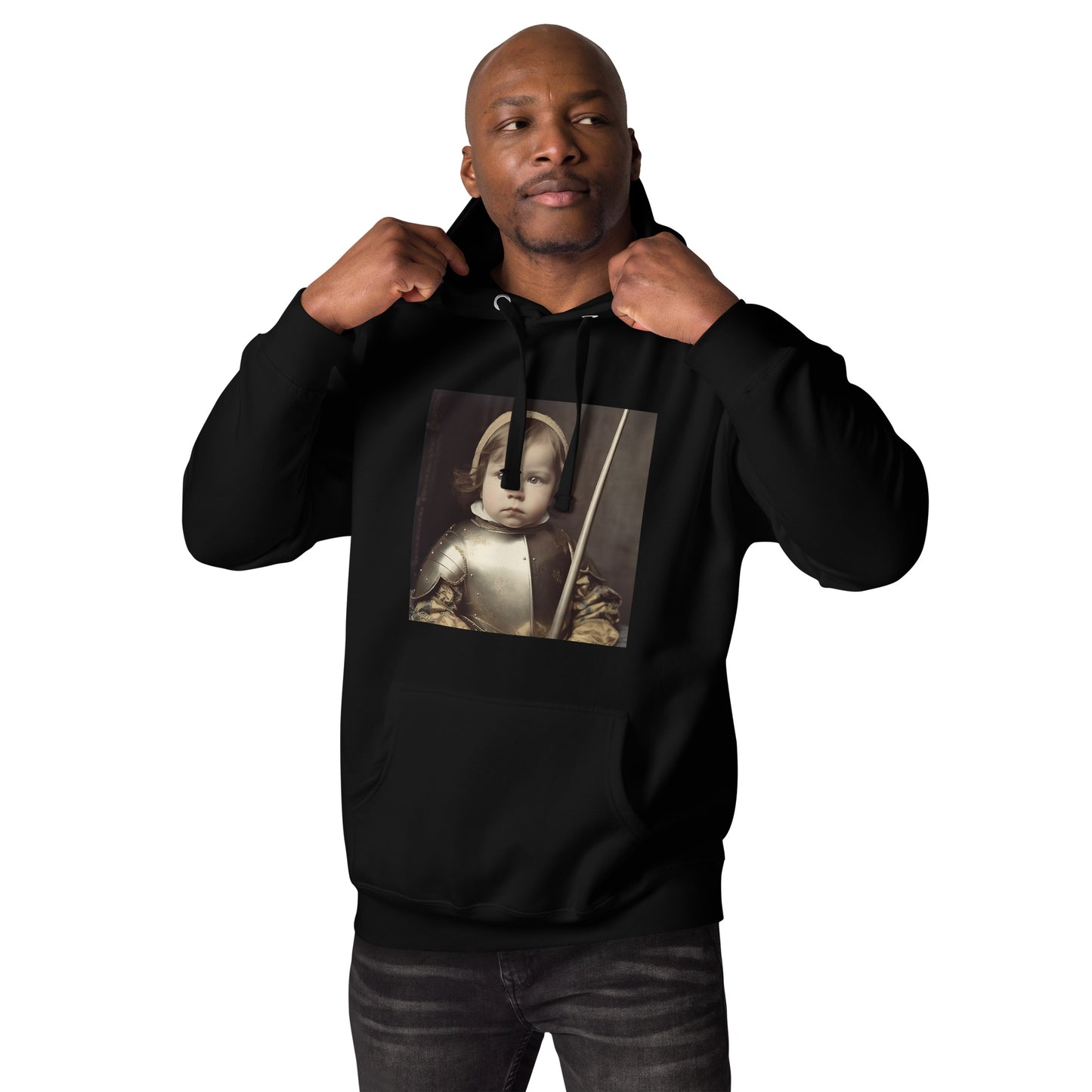 Hoodie Unisex / Ring Spun Cotton / Portrait Jeanne 'Joan' Arc II