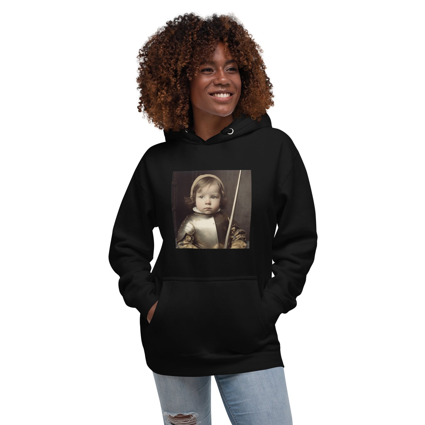 Hoodie Unisex / Ring Spun Cotton / Portrait Jeanne 'Joan' Arc II