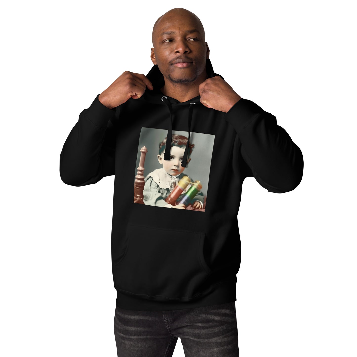 Hoodie Unisex / Ring Spun Cotton / Portrait Nikola Milutin I