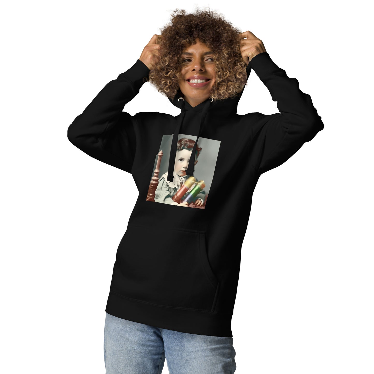 Hoodie Unisex / Ring Spun Cotton / Portrait Nikola Milutin I