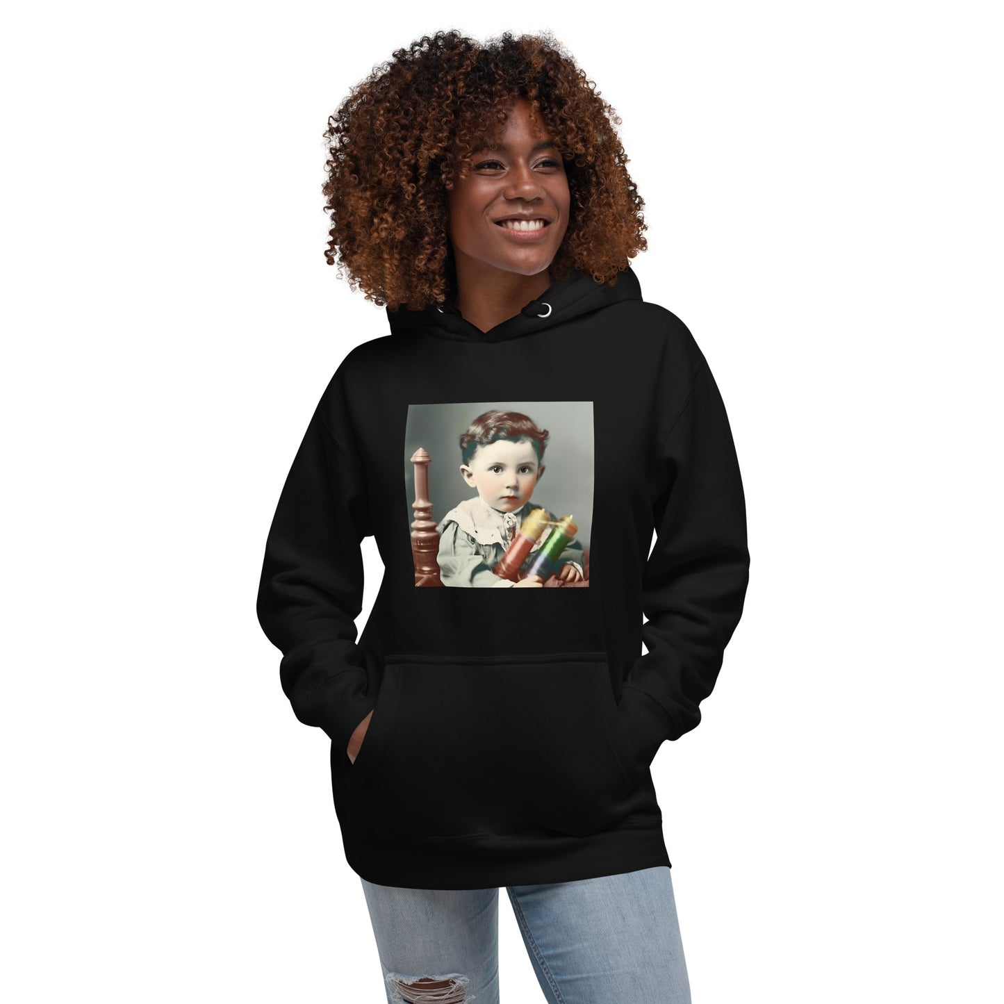 Hoodie Unisex / Ring Spun Cotton / Portrait Nikola Milutin I