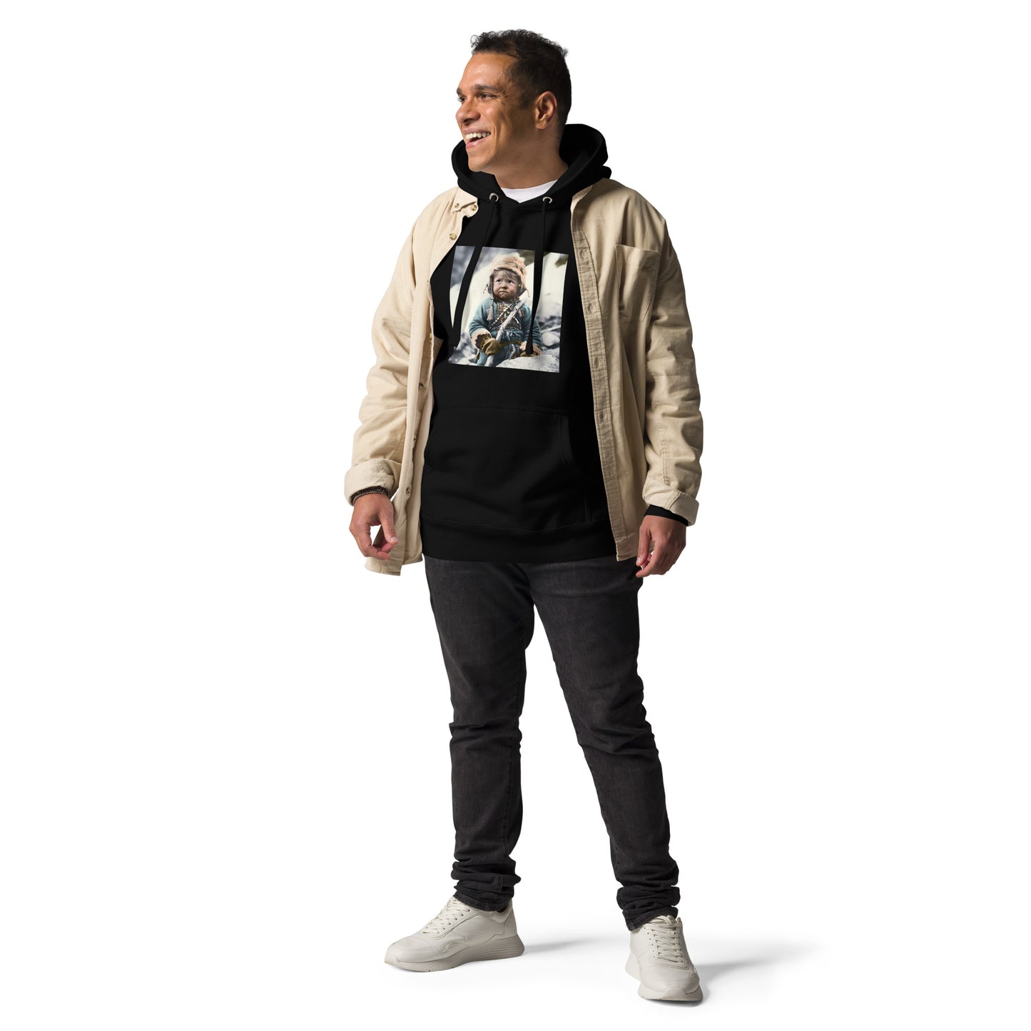 Hoodie Unisex / Ring Spun Cotton / Portrait Ötzi Tisenjoch II