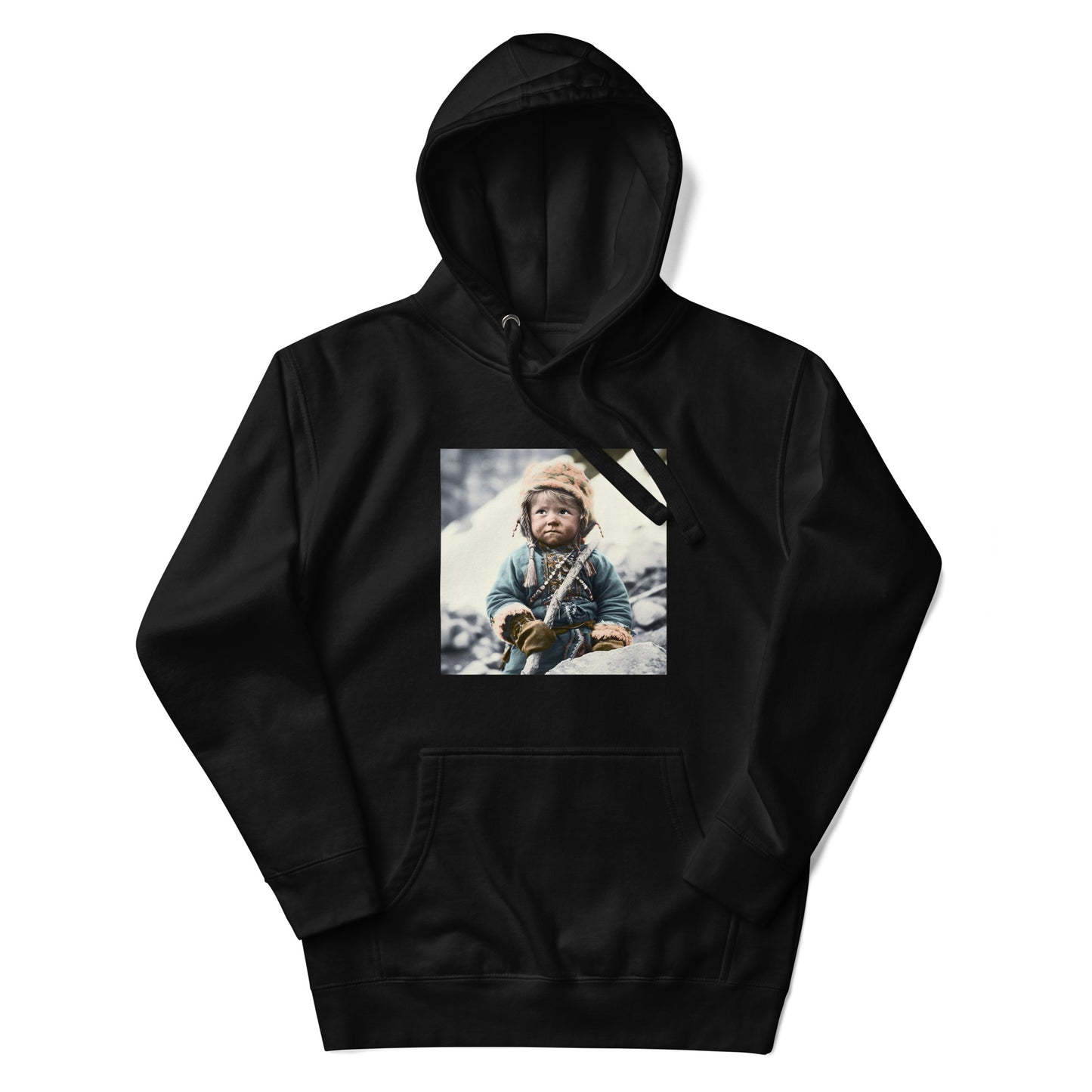 Hoodie Unisex / Ring Spun Cotton / Portrait Ötzi Tisenjoch II