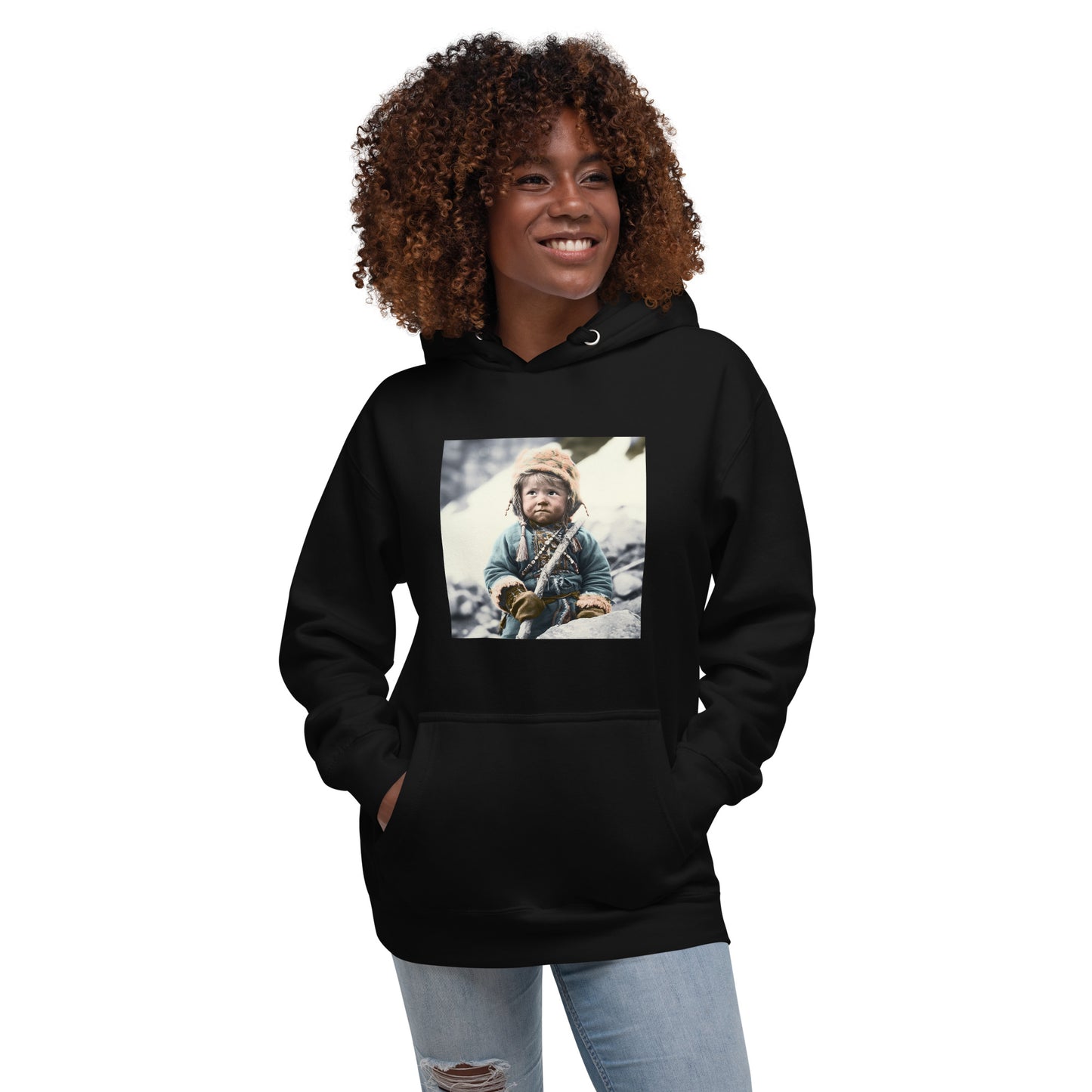 Hoodie Unisex / Ring Spun Cotton / Portrait Ötzi Tisenjoch II