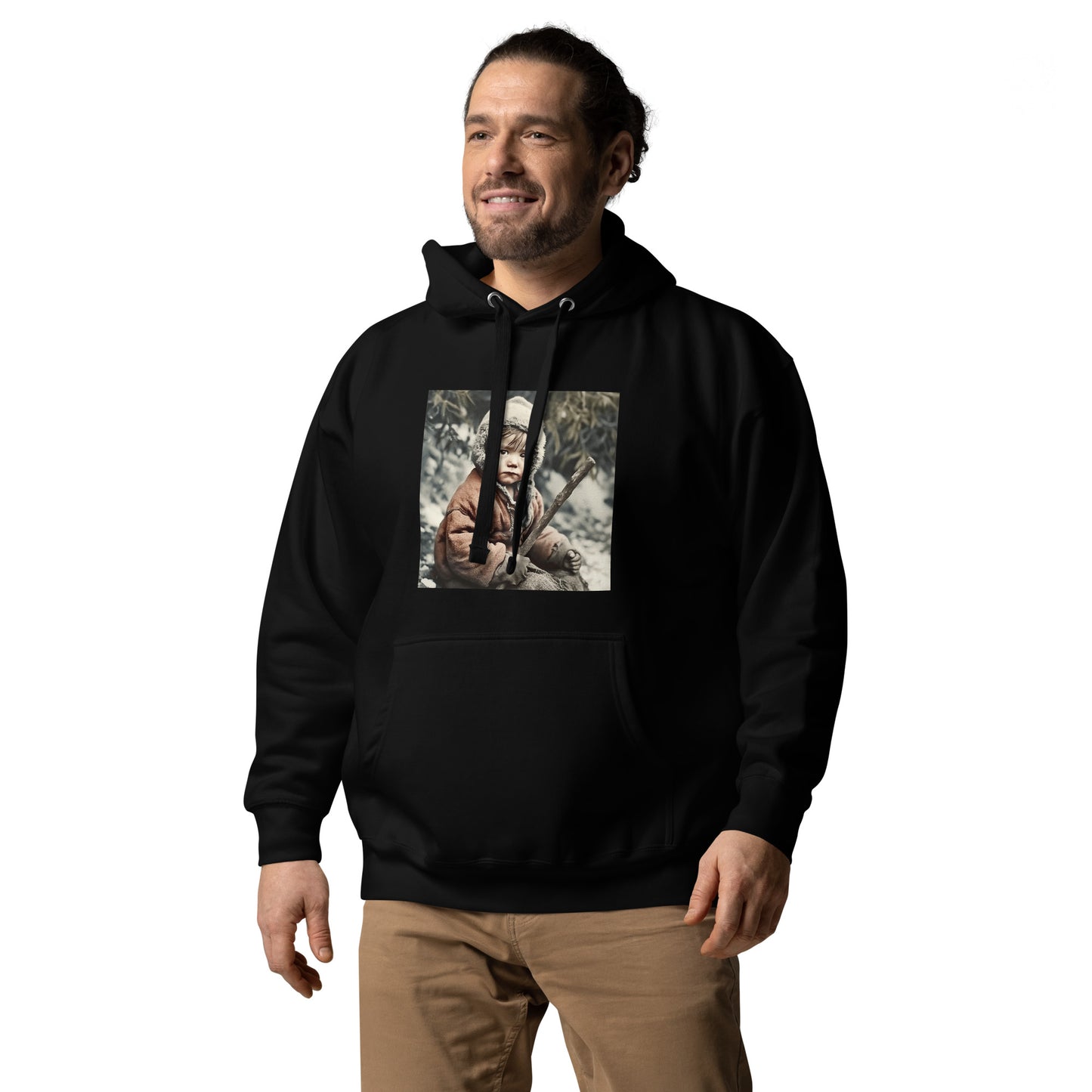 Hoodie Unisex / Ring Spun Cotton / Portrait Ötzi Tisenjoch I