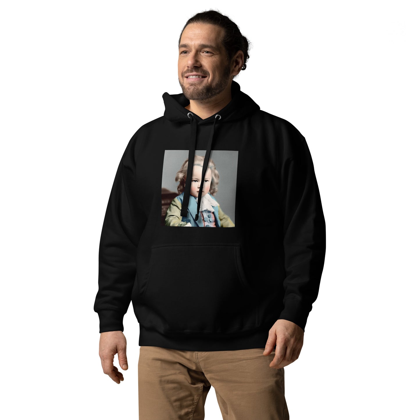 Hoodie Unisex / Ring Spun Cotton / Portrait Johann Sebastian V