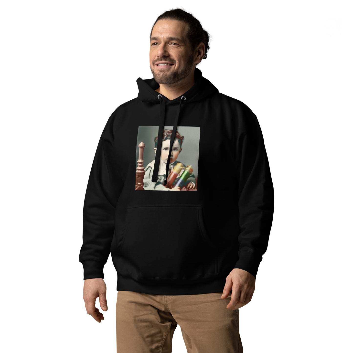 Hoodie Unisex / Ring Spun Cotton / Portrait Nikola Milutin I