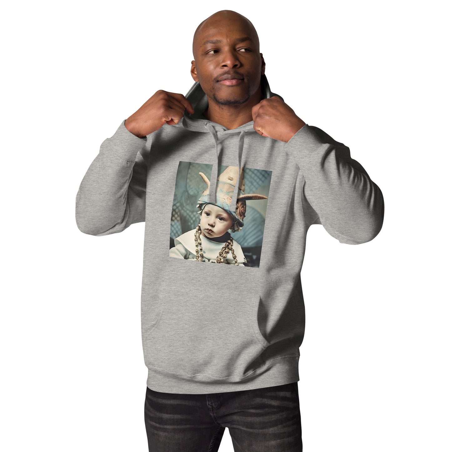 Hoodie Unisex / Ring Spun Cotton / Portrait Akhenaten Amenhotep II