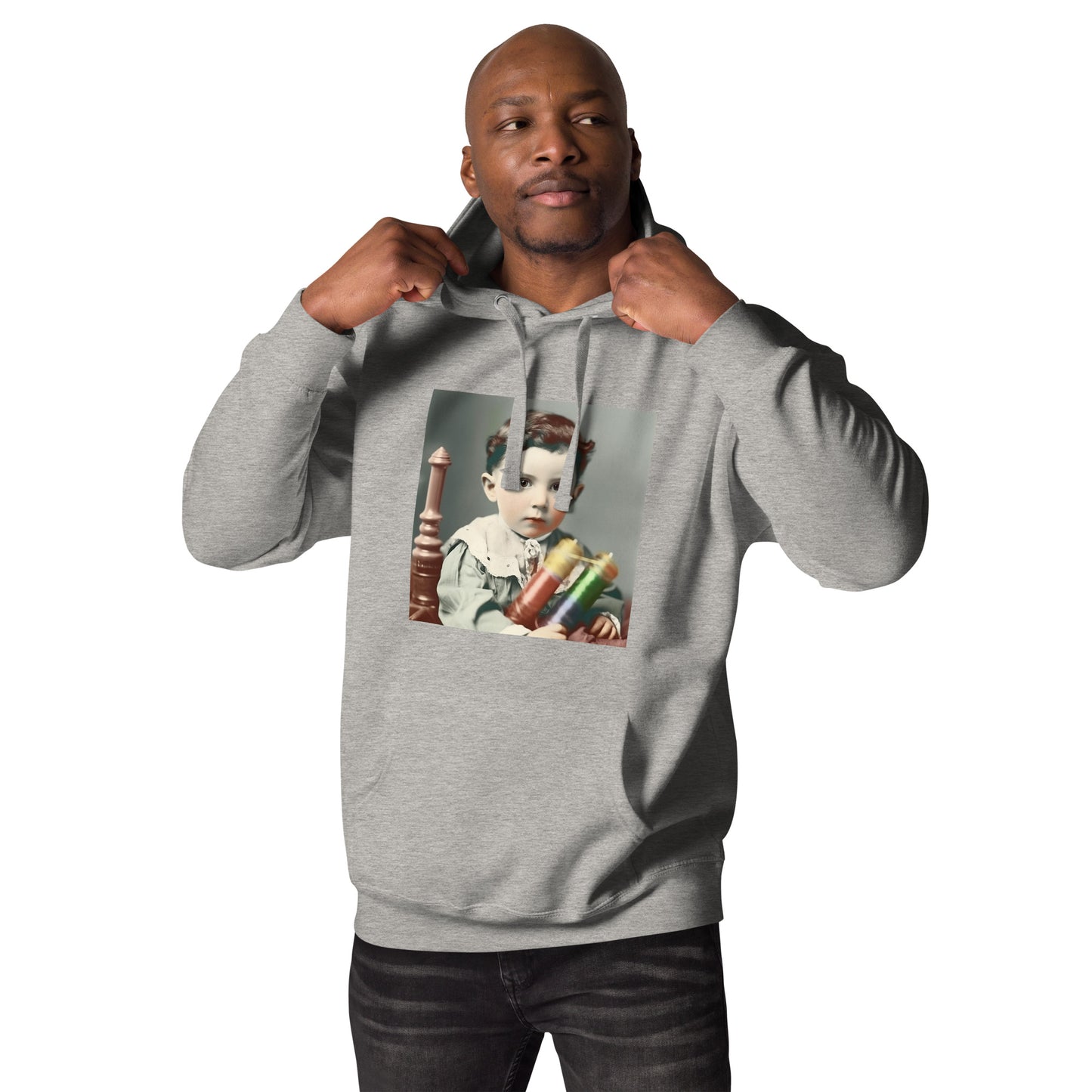 Hoodie Unisex / Ring Spun Cotton / Portrait Nikola Milutin I