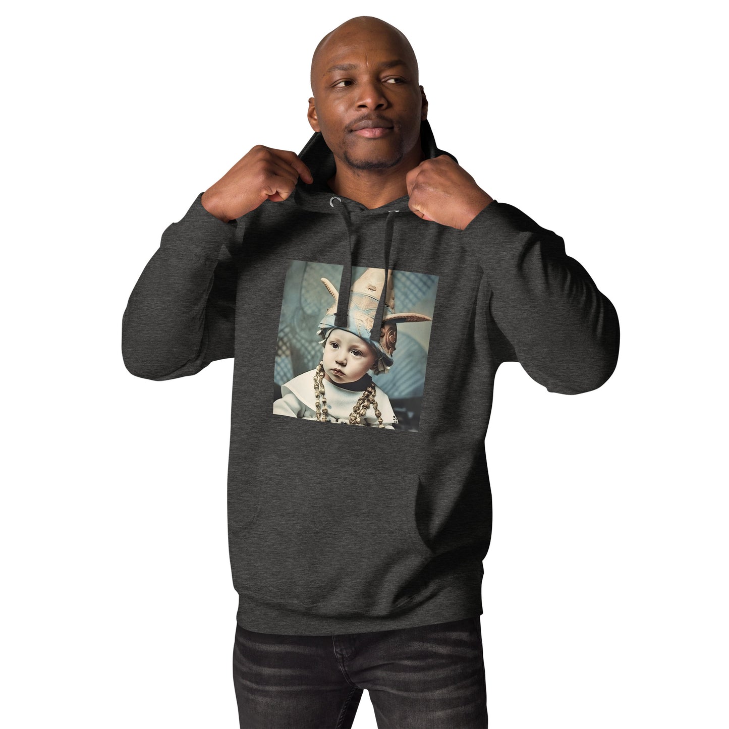 Hoodie Unisex / Ring Spun Cotton / Portrait Akhenaten Amenhotep II