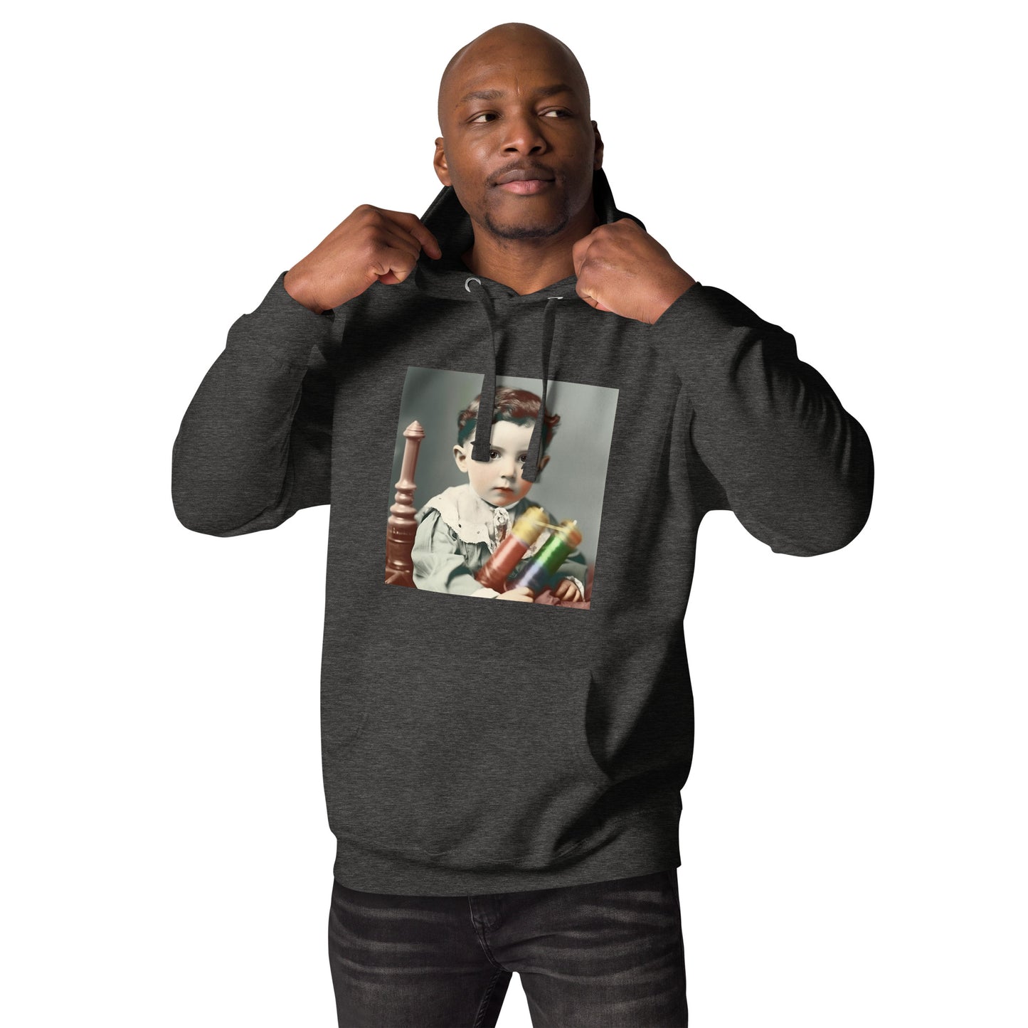 Hoodie Unisex / Ring Spun Cotton / Portrait Nikola Milutin I