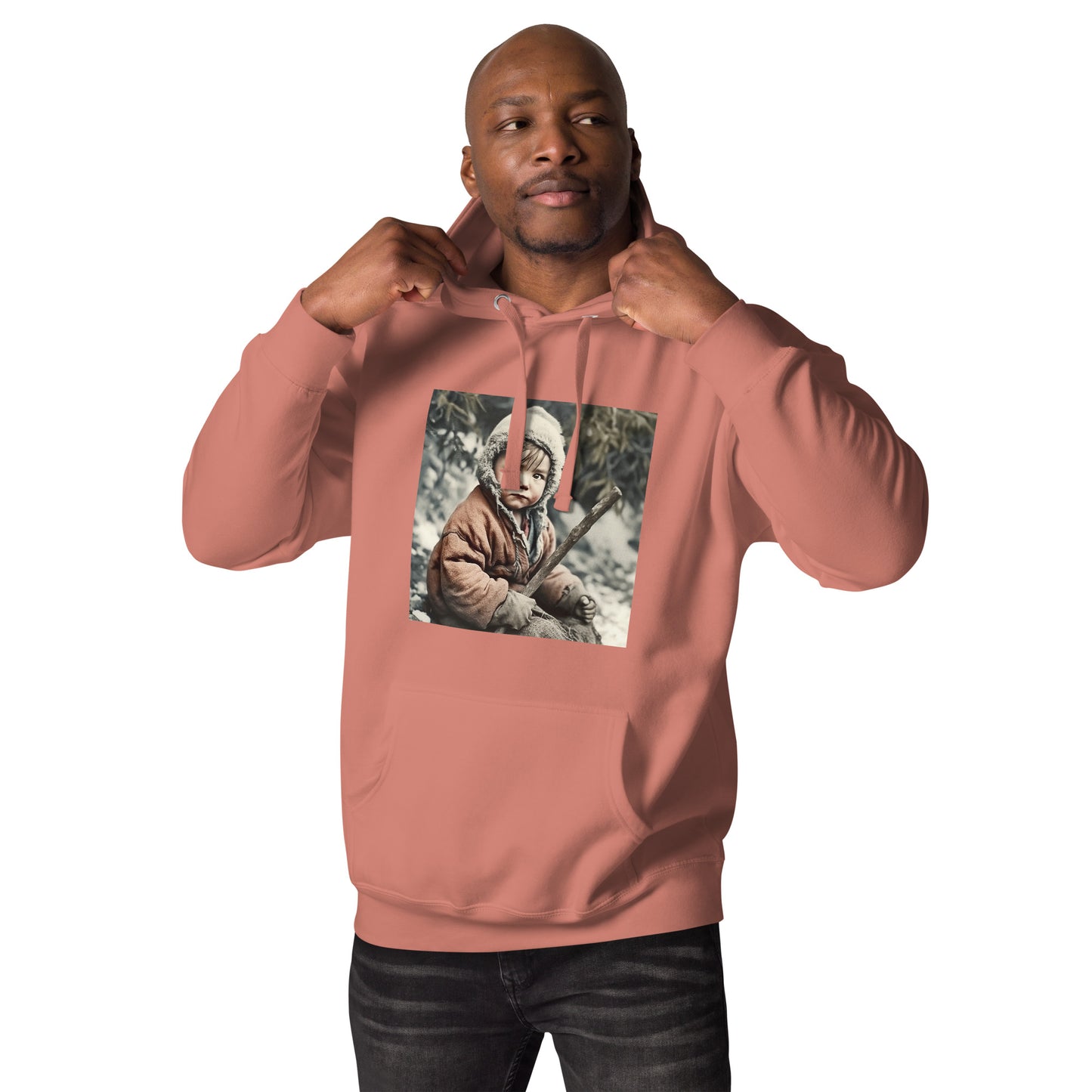 Hoodie Unisex / Ring Spun Cotton / Portrait Ötzi Tisenjoch I