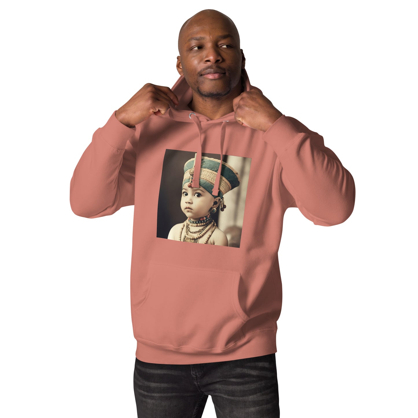 Hoodie Unisex / Ring Spun Cotton / Portrait Nefertiti Neferneferuaten I