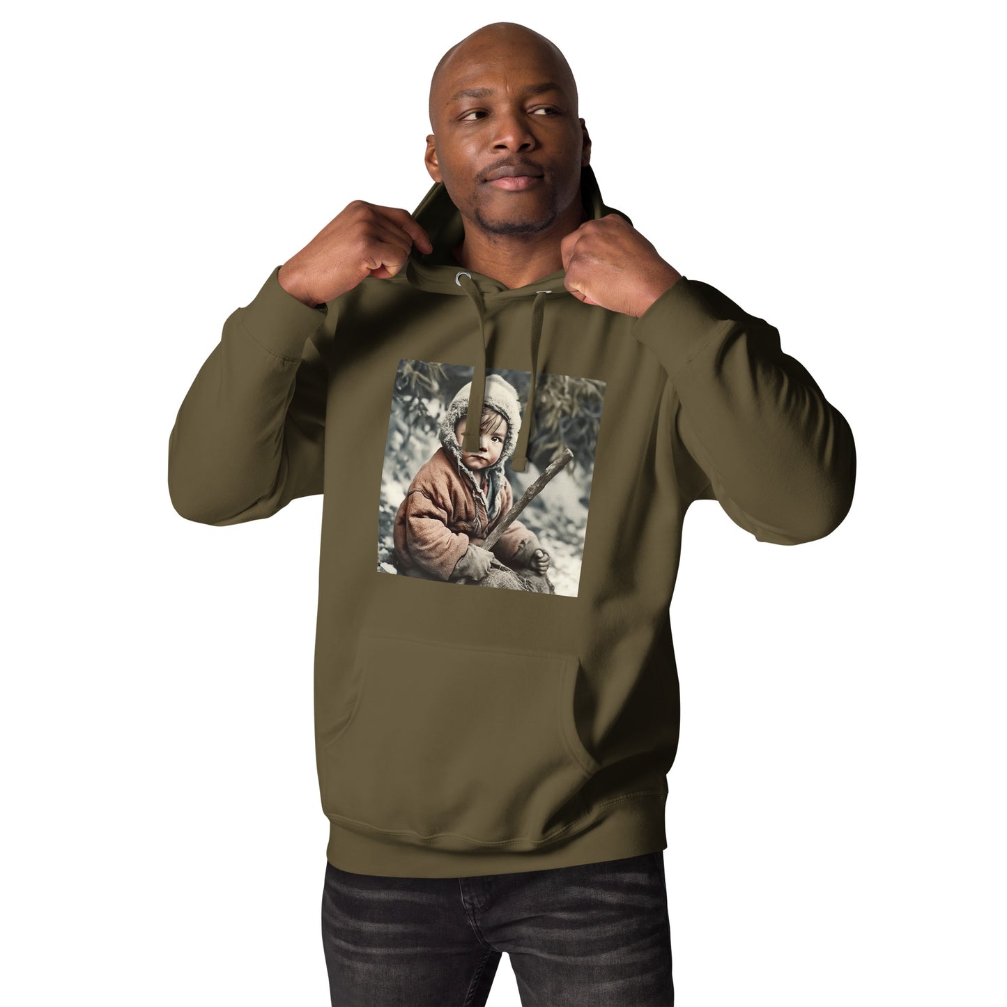 Hoodie Unisex / Ring Spun Cotton / Portrait Ötzi Tisenjoch I