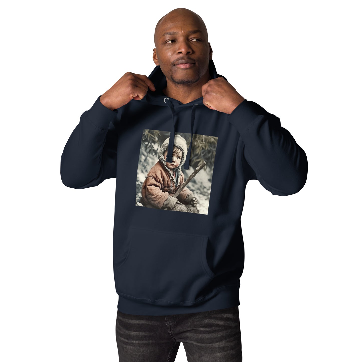 Hoodie Unisex / Ring Spun Cotton / Portrait Ötzi Tisenjoch I