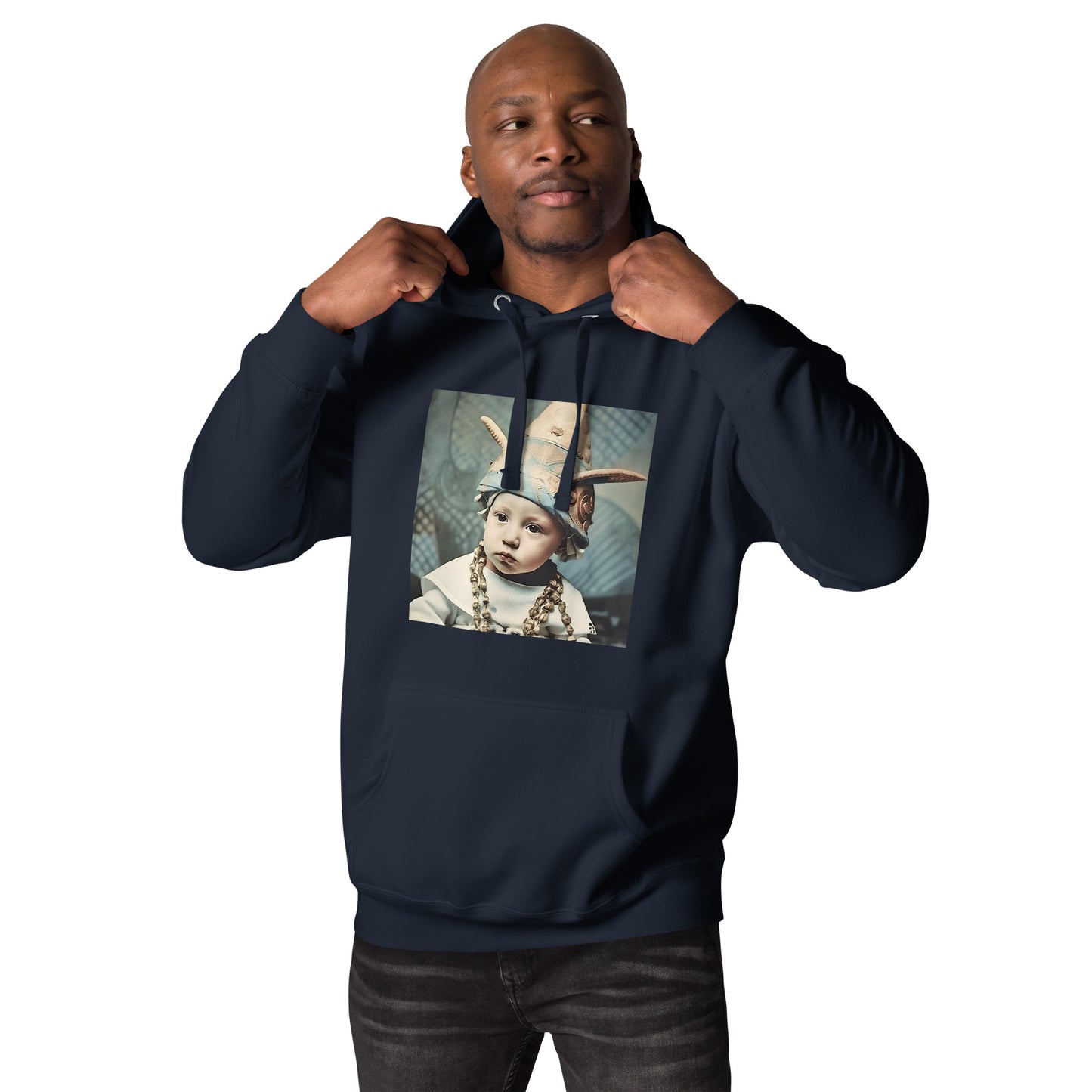 Hoodie Unisex / Ring Spun Cotton / Portrait Akhenaten Amenhotep II