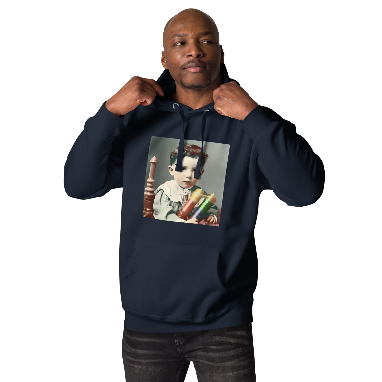 Hoodie Unisex / Ring Spun Cotton / Portrait Nikola Milutin I