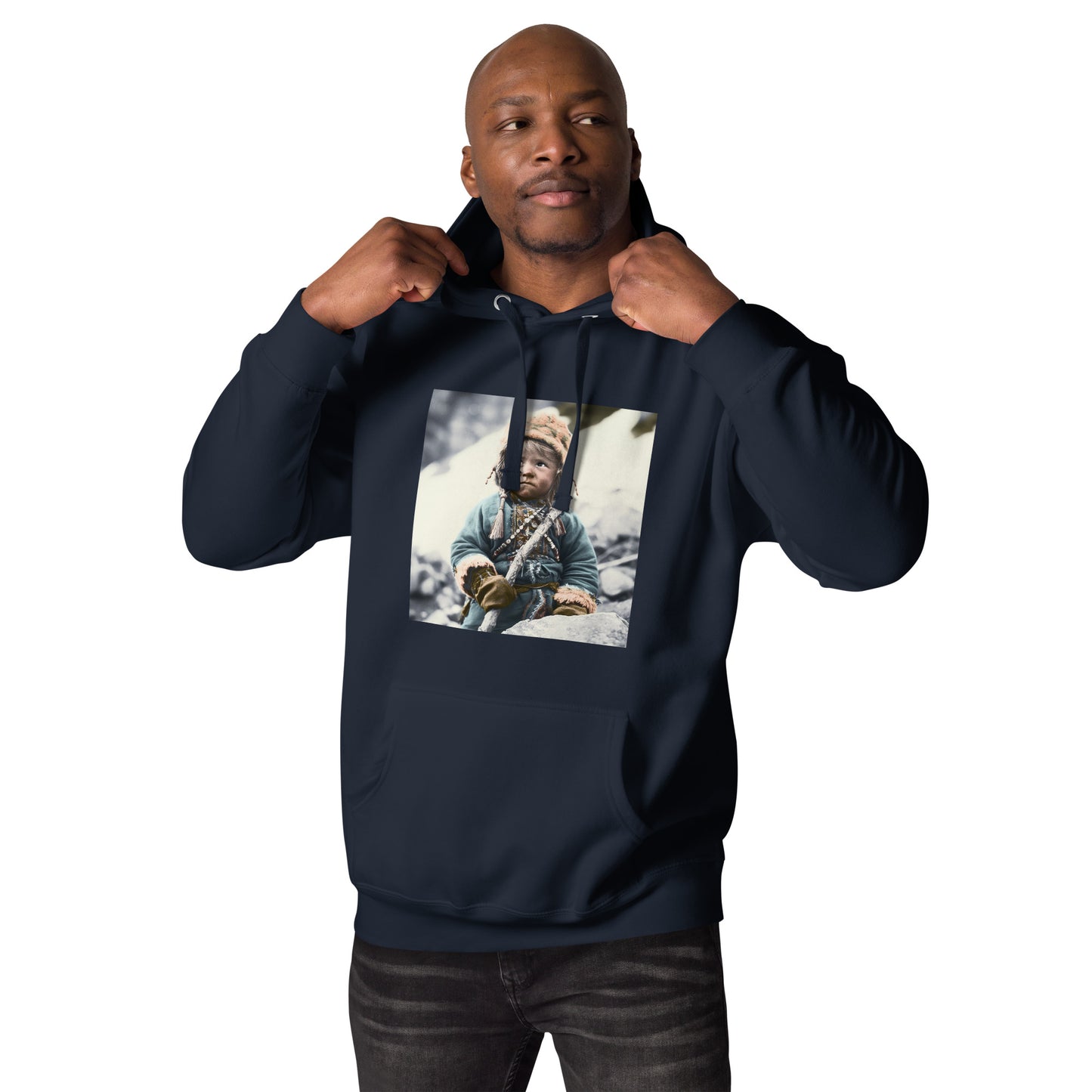 Hoodie Unisex / Ring Spun Cotton / Portrait Ötzi Tisenjoch II