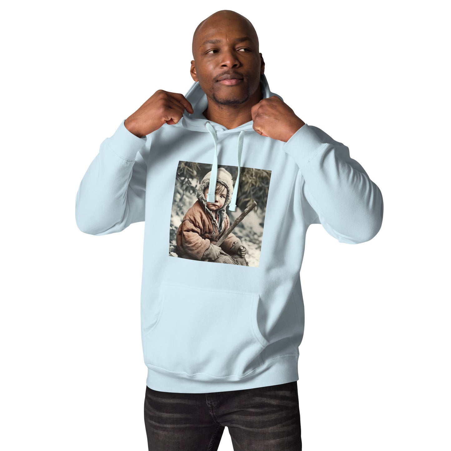 Hoodie Unisex / Ring Spun Cotton / Portrait Ötzi Tisenjoch I