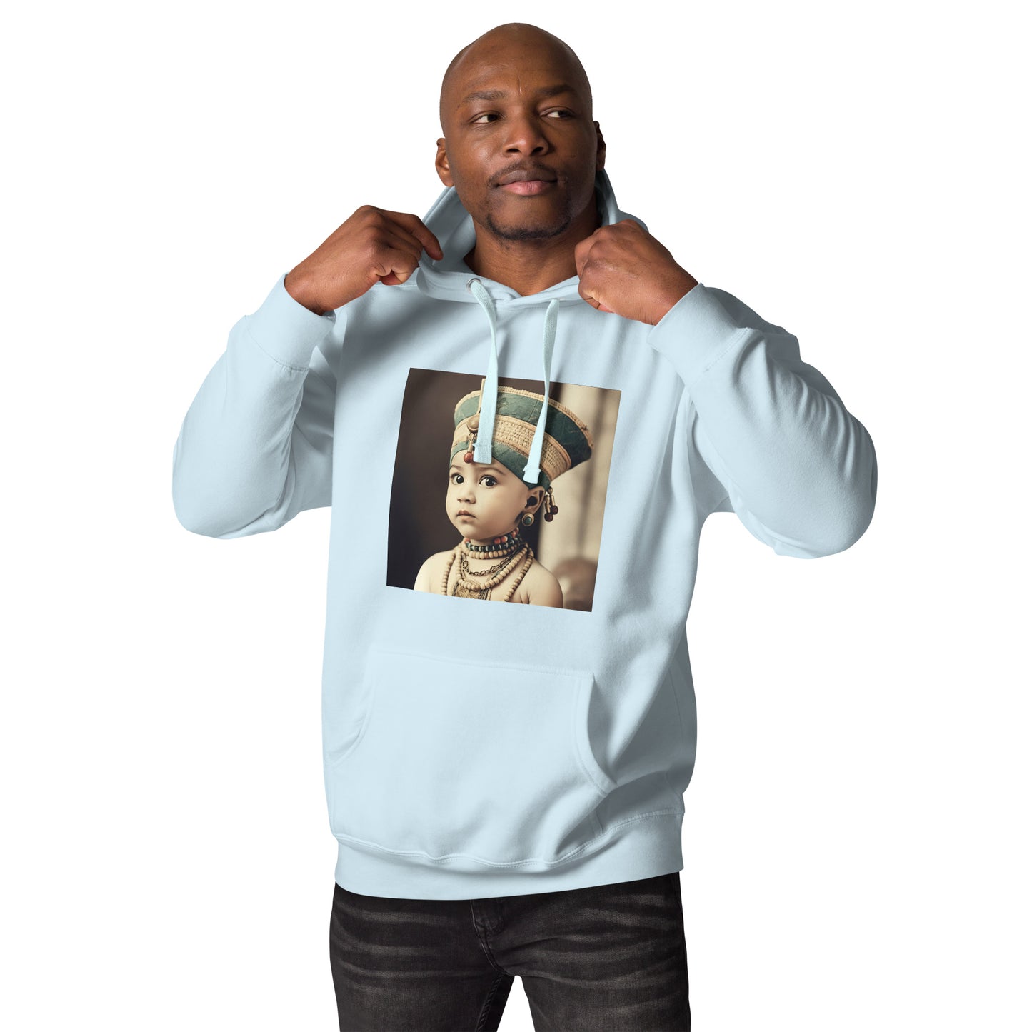 Hoodie Unisex / Ring Spun Cotton / Portrait Nefertiti Neferneferuaten I