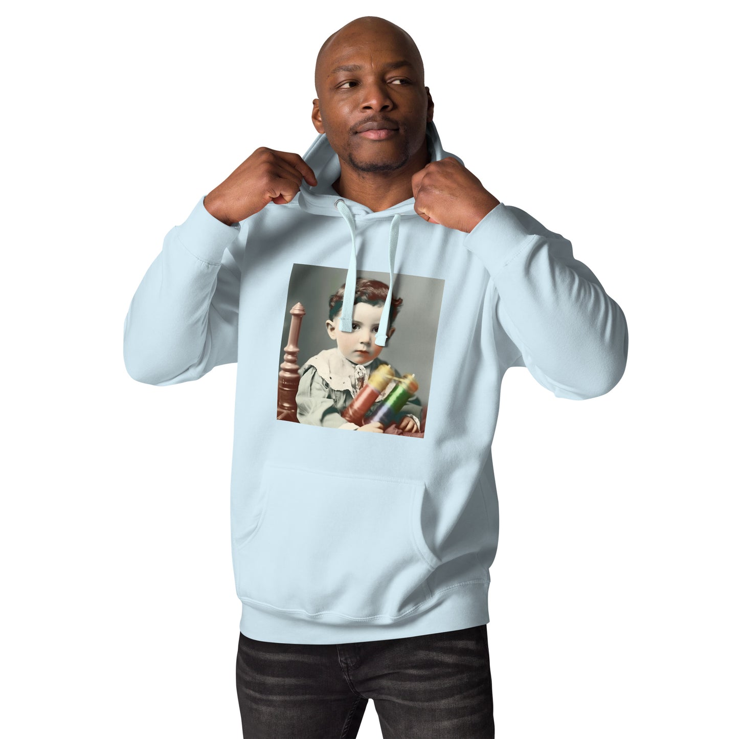 Hoodie Unisex / Ring Spun Cotton / Portrait Nikola Milutin I