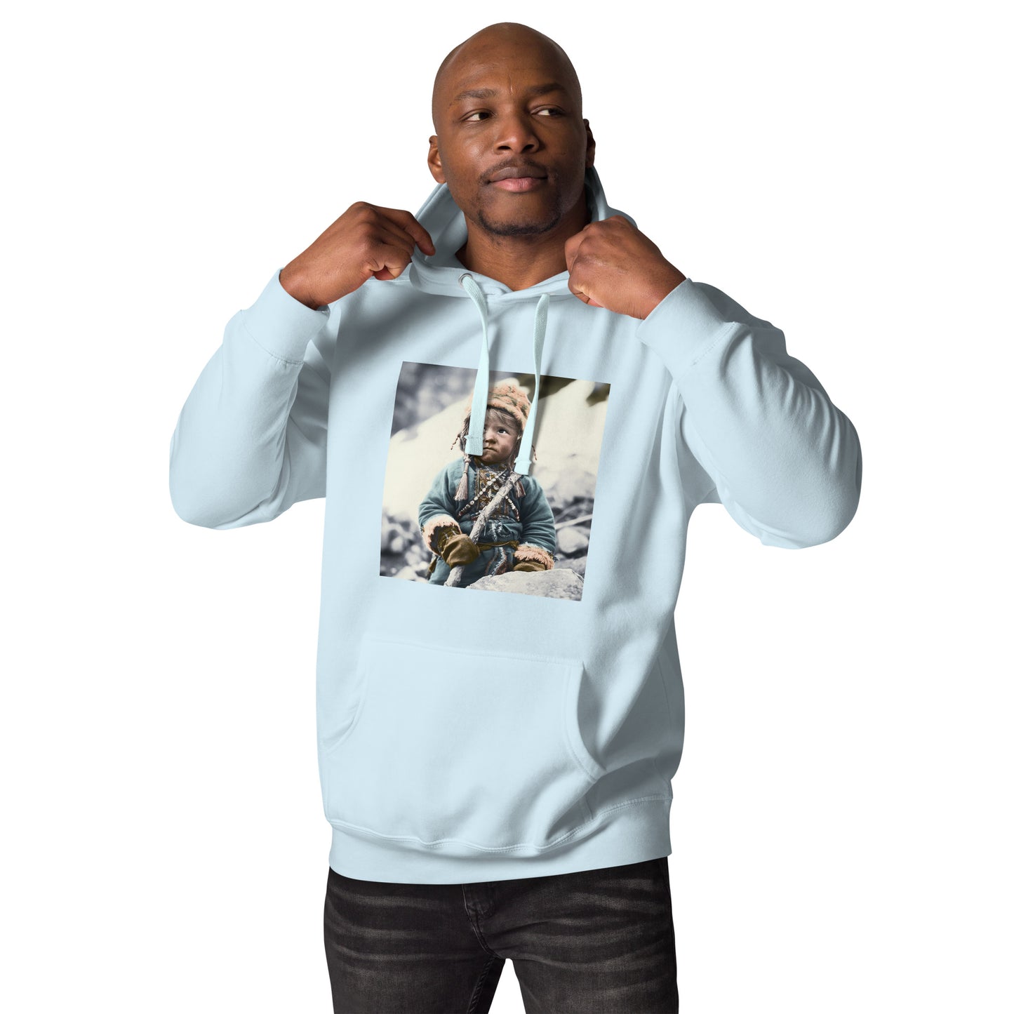 Hoodie Unisex / Ring Spun Cotton / Portrait Ötzi Tisenjoch II