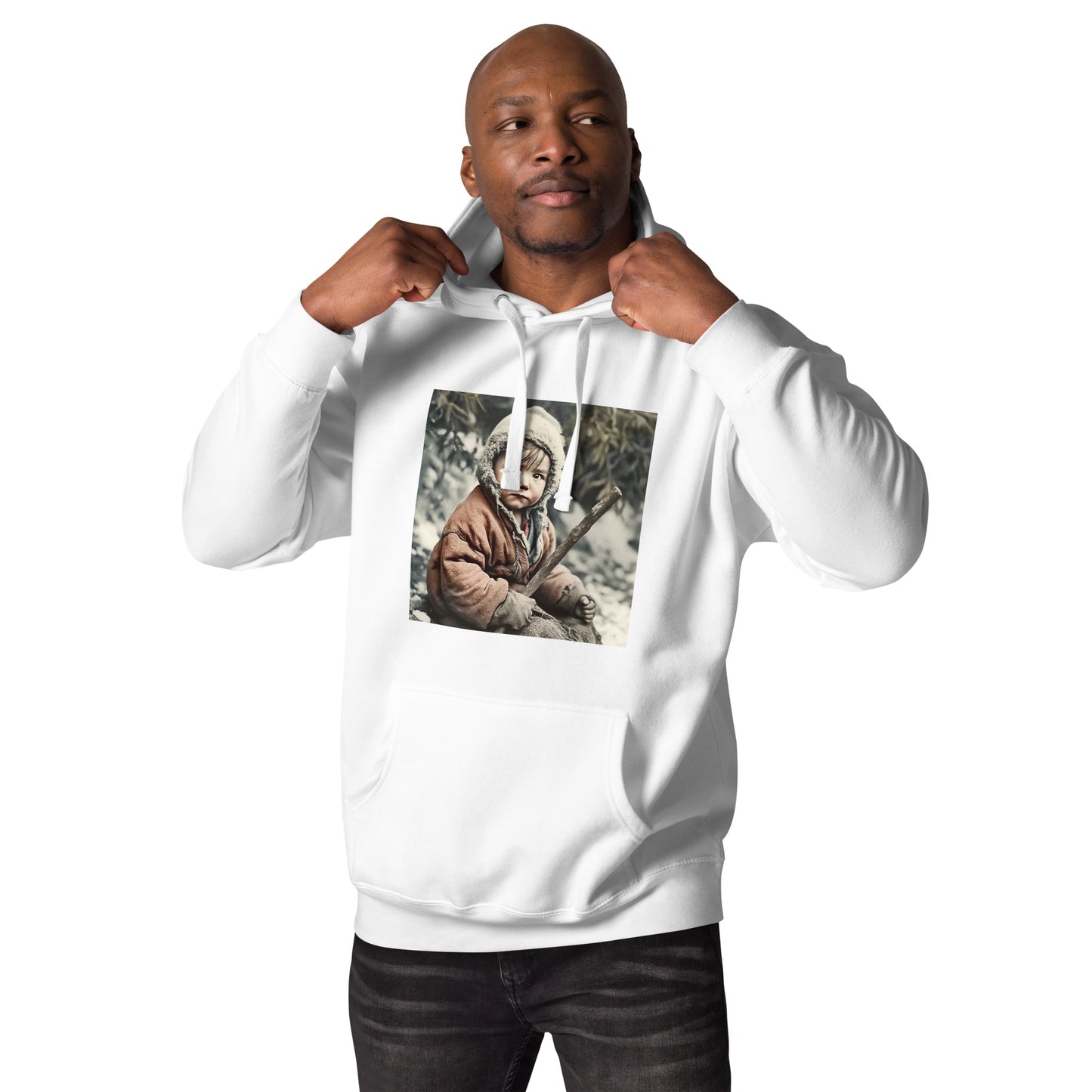 Hoodie Unisex / Ring Spun Cotton / Portrait Ötzi Tisenjoch I