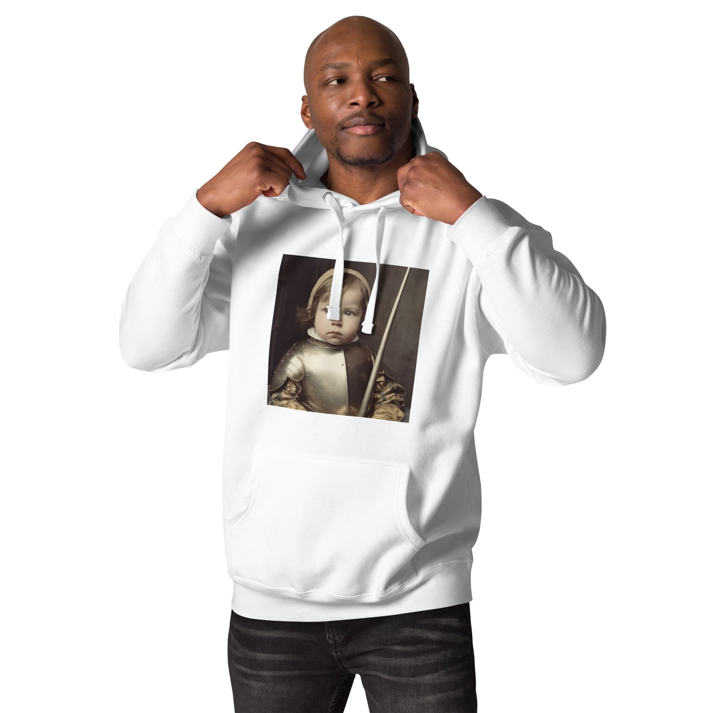 Hoodie Unisex / Ring Spun Cotton / Portrait Jeanne 'Joan' Arc II