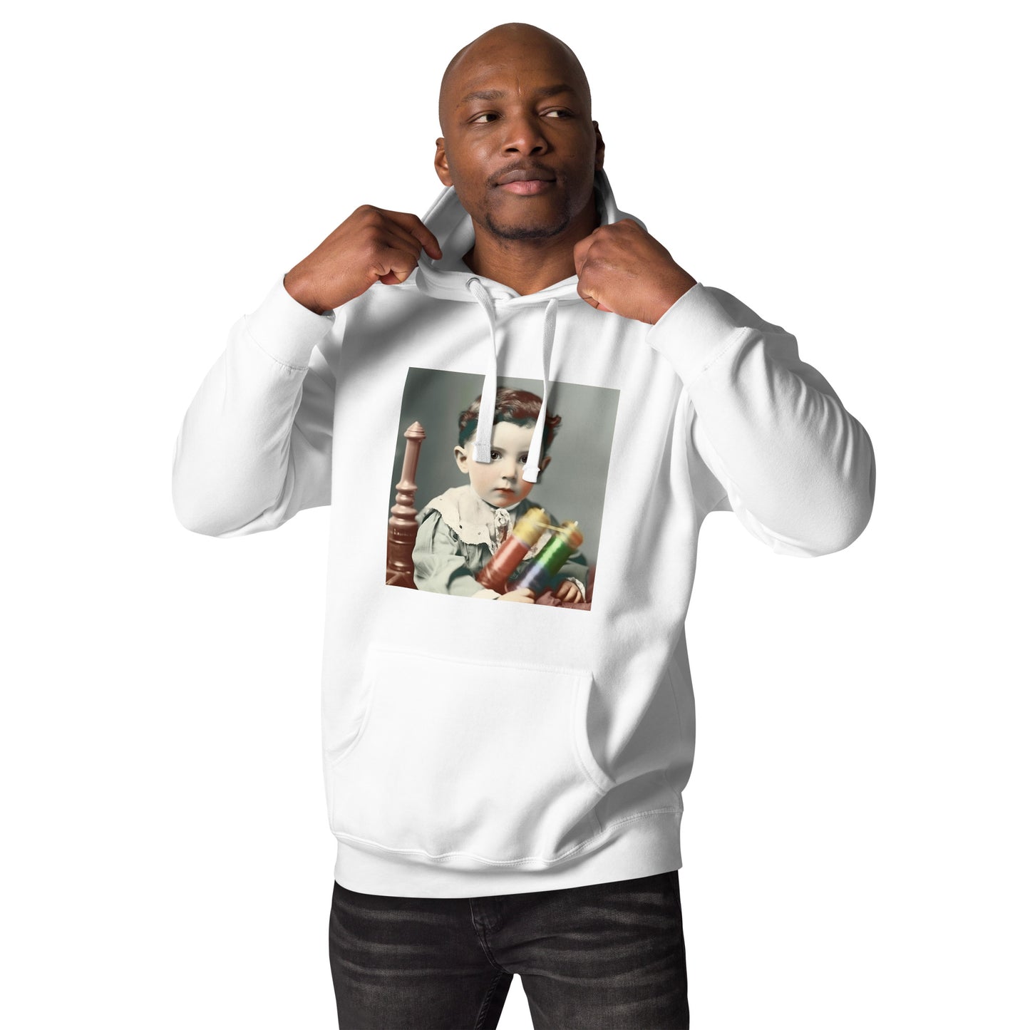 Hoodie Unisex / Ring Spun Cotton / Portrait Nikola Milutin I