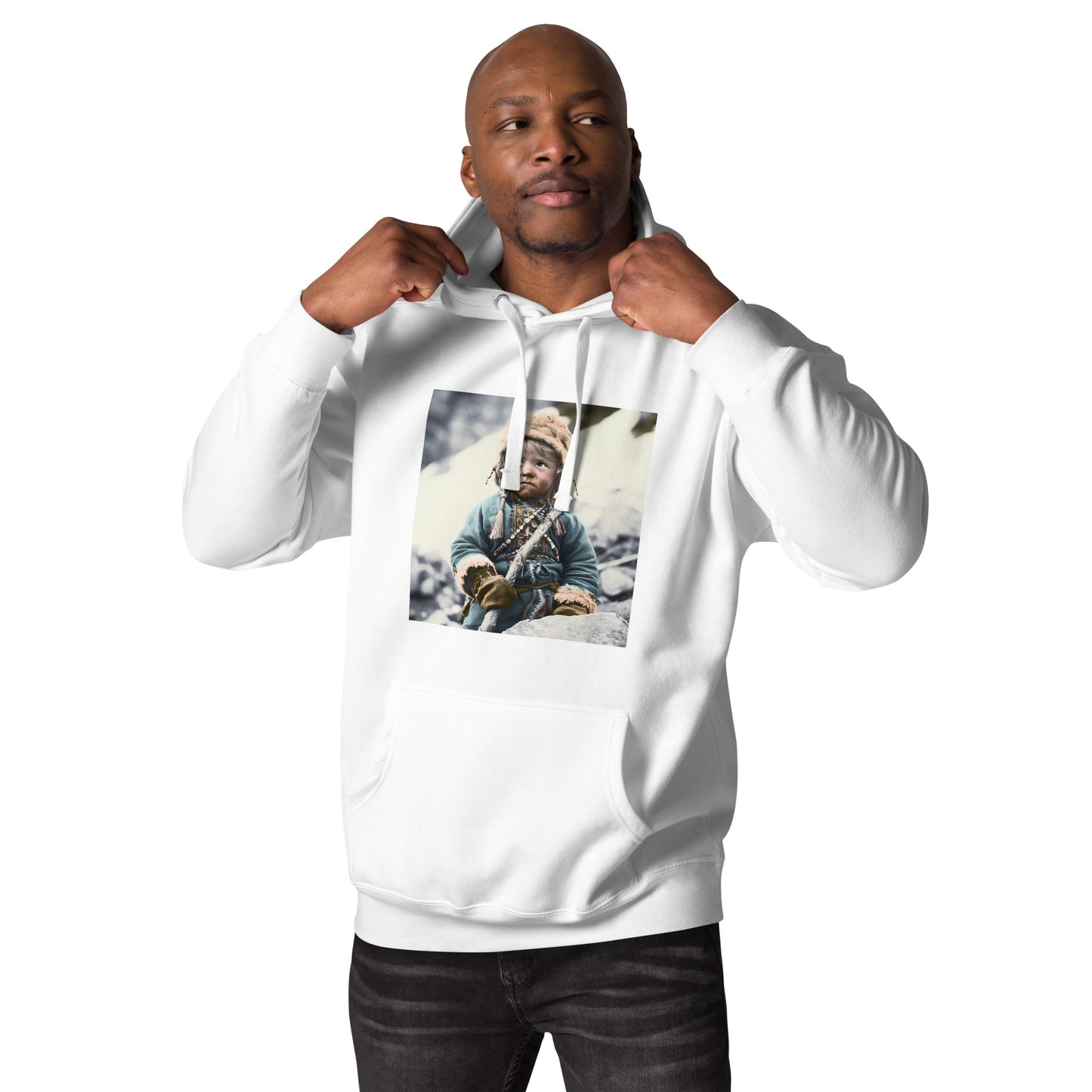 Hoodie Unisex / Ring Spun Cotton / Portrait Ötzi Tisenjoch II