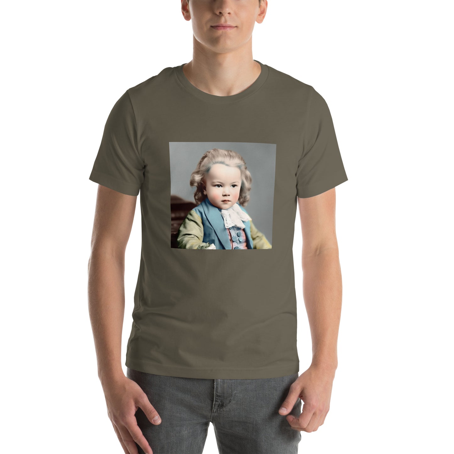 T-Shirt Unisex / Airlume Cotton / Portrait Johann Sebastian V