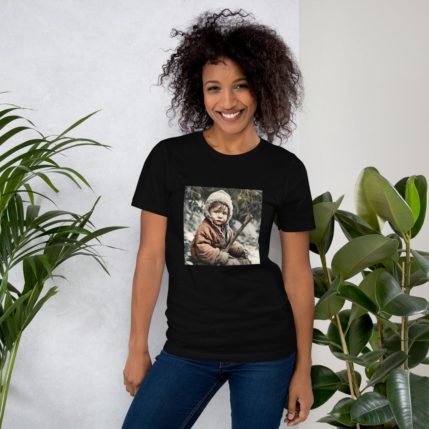 T-Shirt Unisex / Airlume Cotton / Portrait Ötzi Tisenjoch I