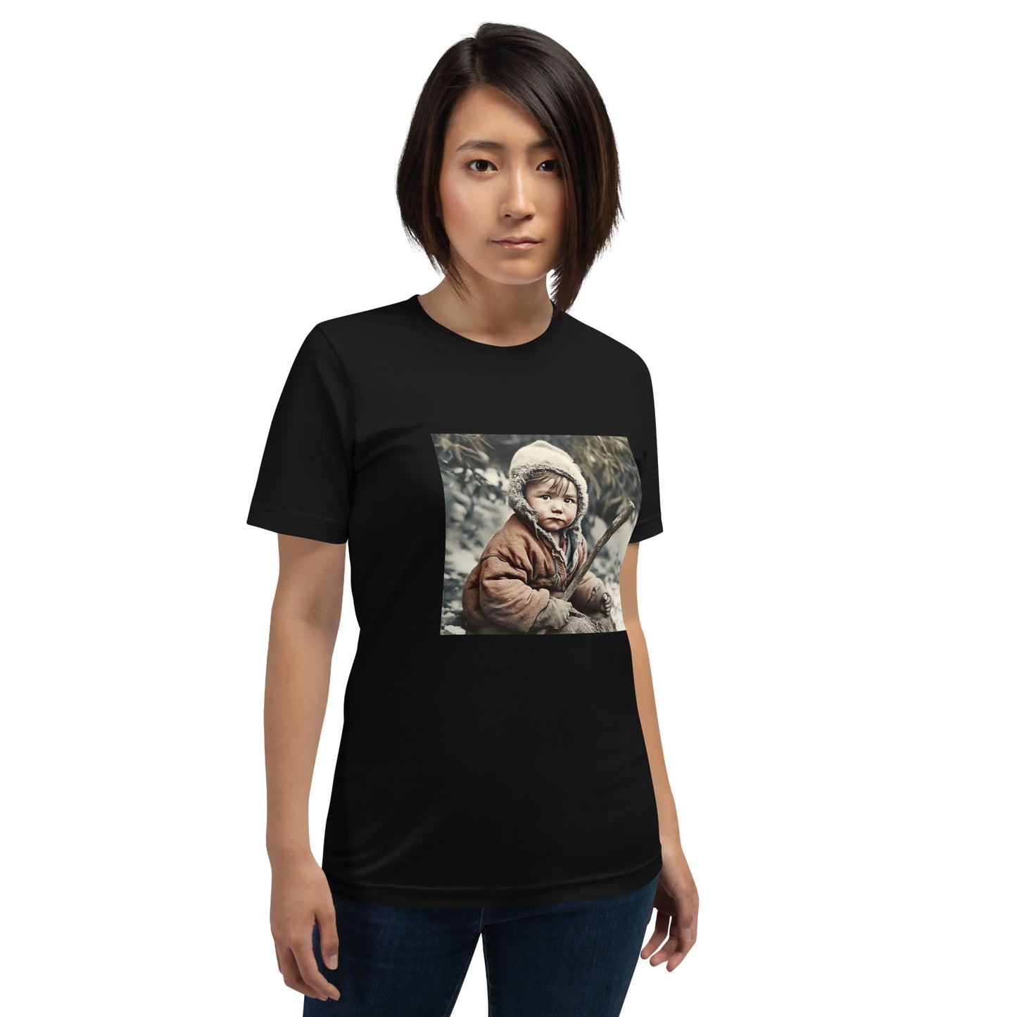 T-Shirt Unisex / Airlume Cotton / Portrait Ötzi Tisenjoch I