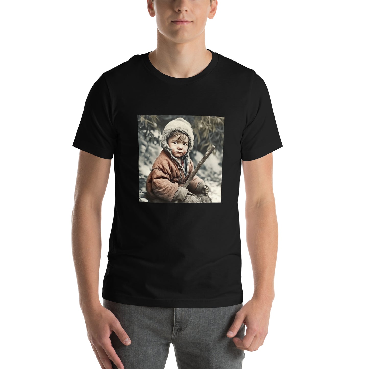 T-Shirt Unisex / Airlume Cotton / Portrait Ötzi Tisenjoch I