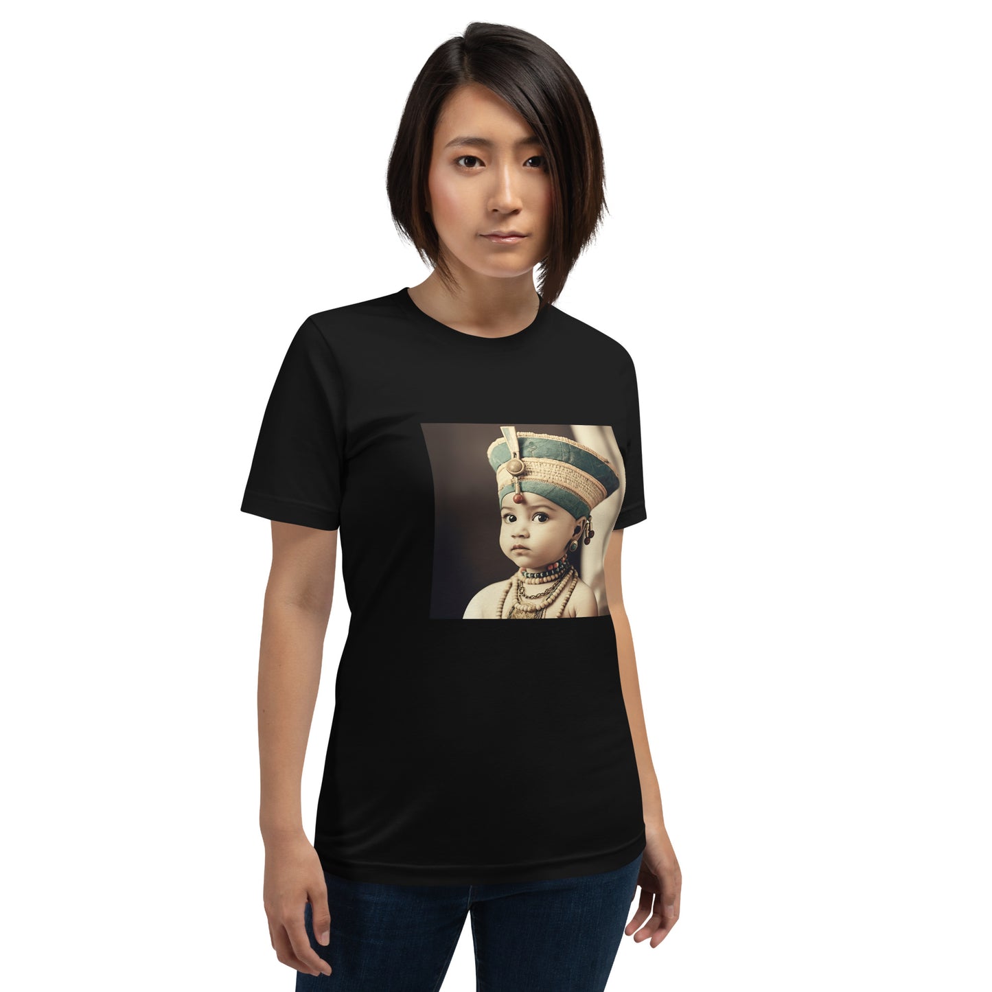 T-Shirt Unisex / Airlume Cotton / Portrait Nefertiti Neferneferuaten I